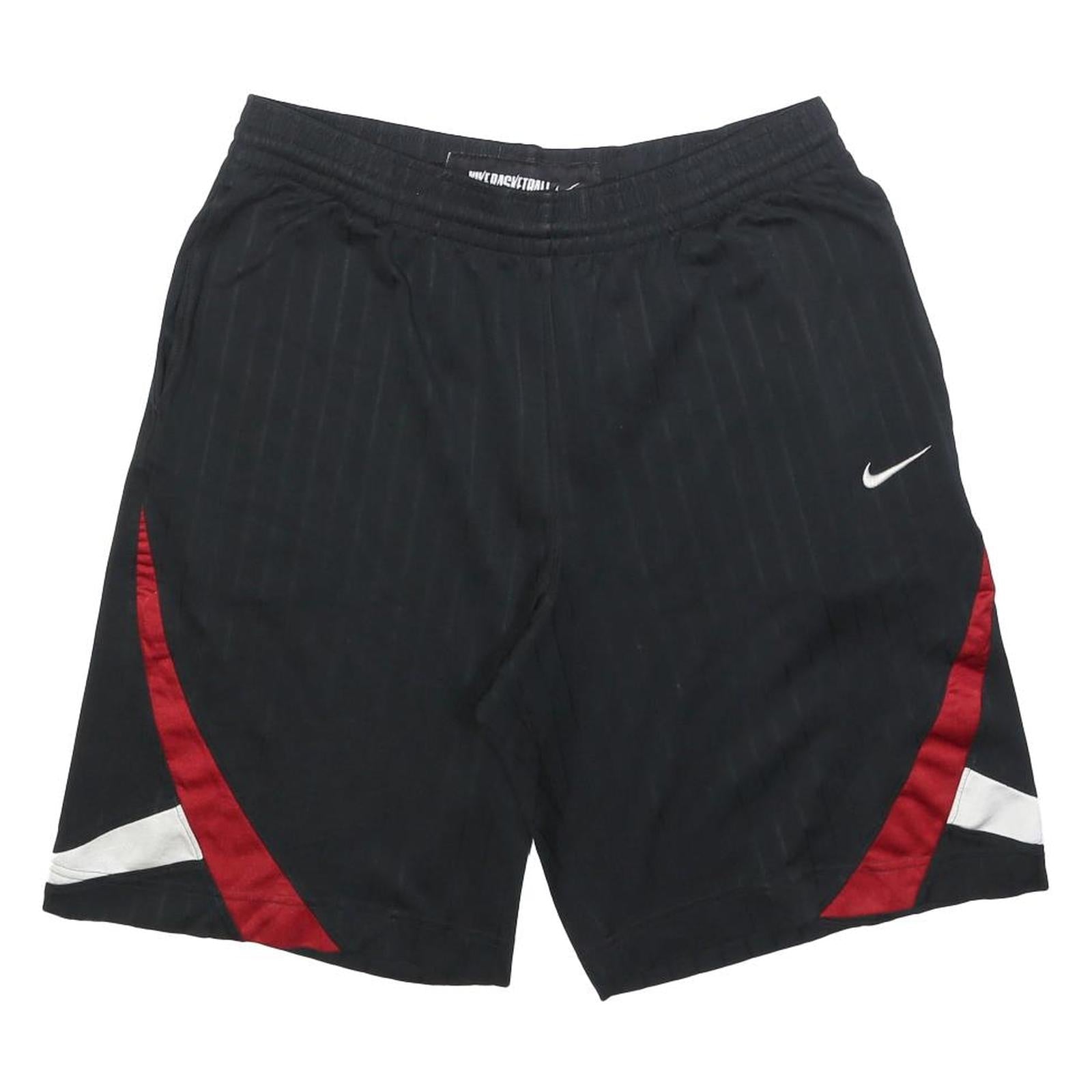 NIKE Mens Black & Red Sports Shorts M W32 Polyester Lightweight Casual Refurbished - N/A refurbished available on Cerqular