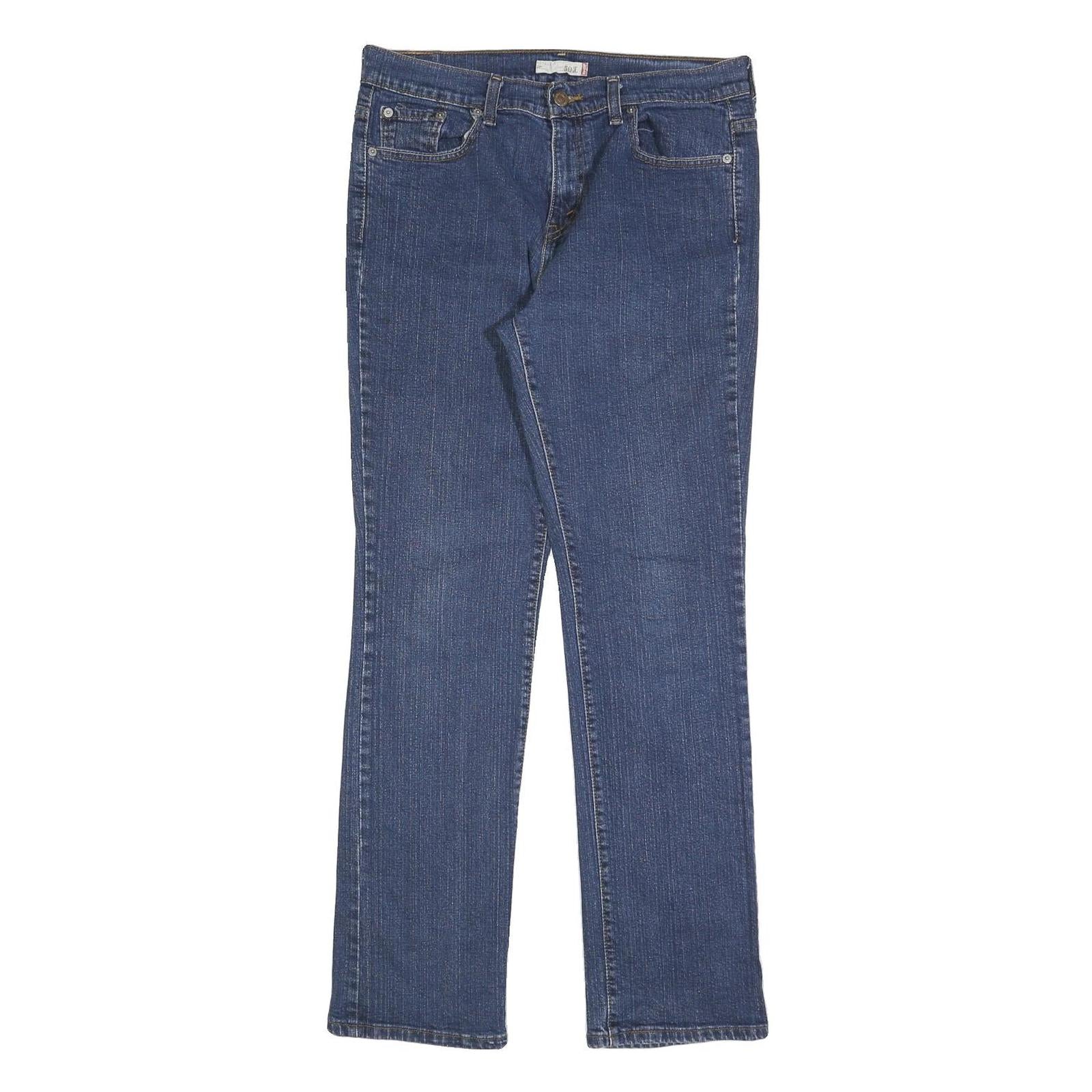 LEVI'S 505 Womens Jeans Blue Regular Straight Denim Medium W32 L32 Classic Fit Refurbished - N/A refurbished available on Cerqular