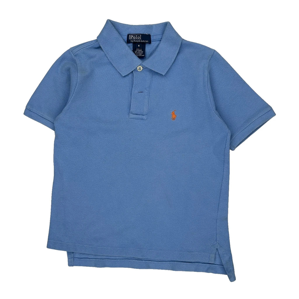 Age 4 Polo By Ralph Lauren Polo Shirt - Small Blue Cotton Refurbished - Thrifted (note: this is a term often used to describe second- refurbished available on Cerqular