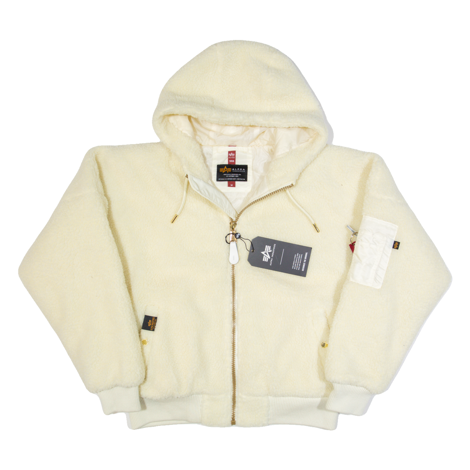 Buy ALPHA INDUSTRIES Womens Fleece Jacket Cream Hooded M Refurbished - $157.29 ALPHA INDUSTRIES Womens Fleece Jacket Cream Hooded M Refurbished - N/A refurbished available on Cerqular