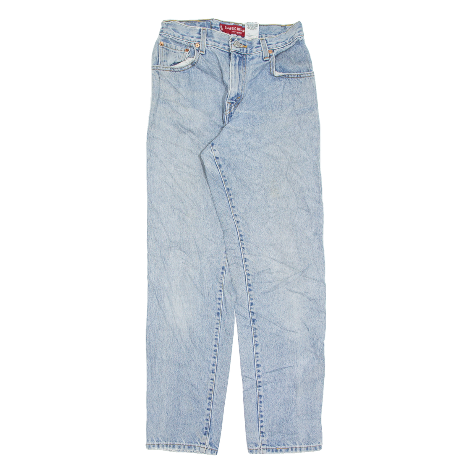 LEVI'S Womens Jeans Blue Relaxed Tapered Stone Wash W26 L30 Refurbished - N/A refurbished available on Cerqular