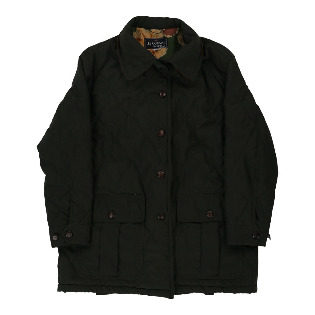 Les Copains Coat - XL Khaki Polyester | Size: x-large Refurbished - Thrifted (note: this is a term often used to describe second- refurbished available on Cerqular
