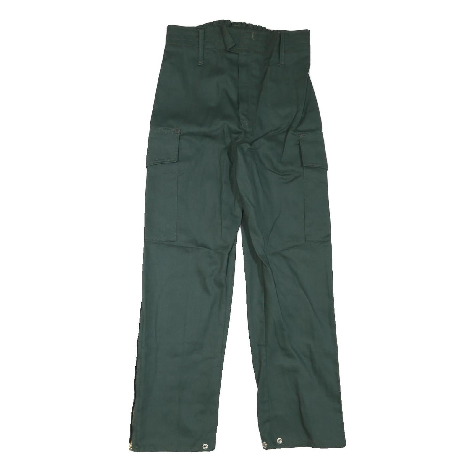 ITEX Mens Cotton Blend Green Relaxed Cargo Trousers W30 L30 Zippered Leg Refurbished - N/A refurbished available on Cerqular
