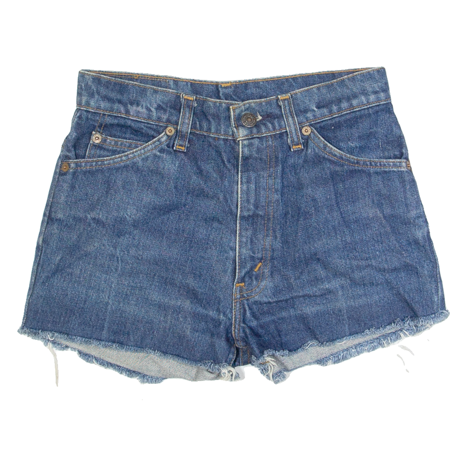 LEVI'S Womens Denim Shorts Blue Slim 90s S W28 Refurbished - N/A refurbished available on Cerqular