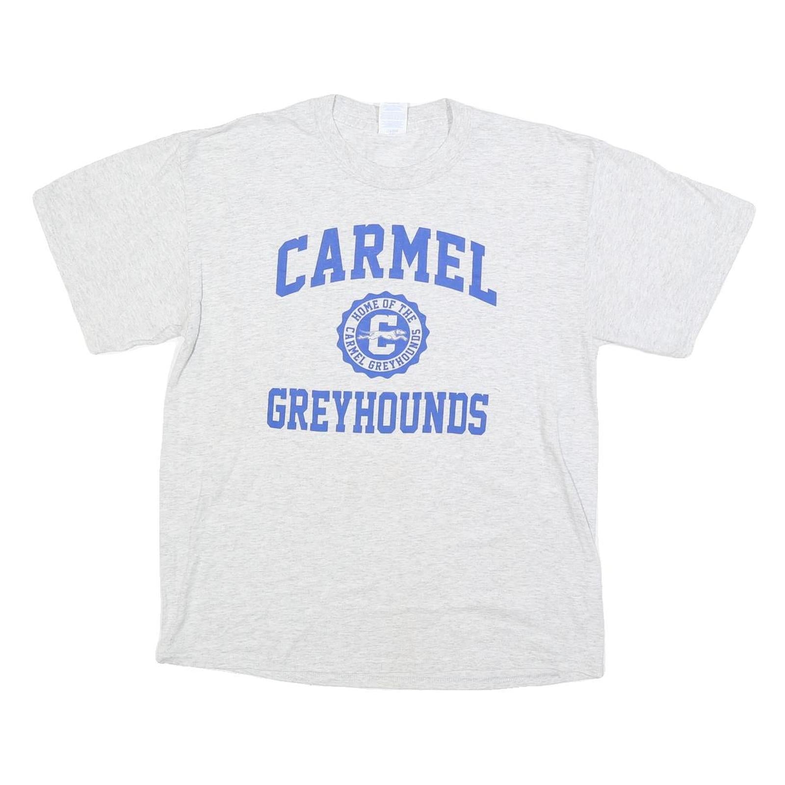 PORT & COMPANY Mens Grey Carmel Greyhounds Graphic T-Shirt M Short Sleeve Crew Refurbished - N/A refurbished available on Cerqular