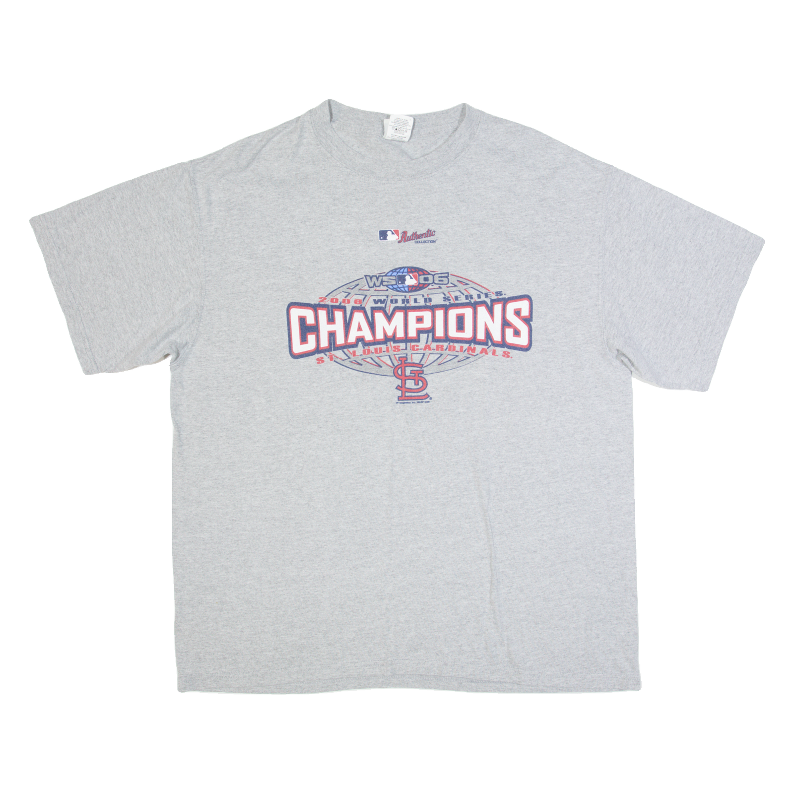 LEE SPORT St Louis Cardinals 2006 World Champions Mens T-Shirt Grey USA XL Refurbished - N/A refurbished available on Cerqular