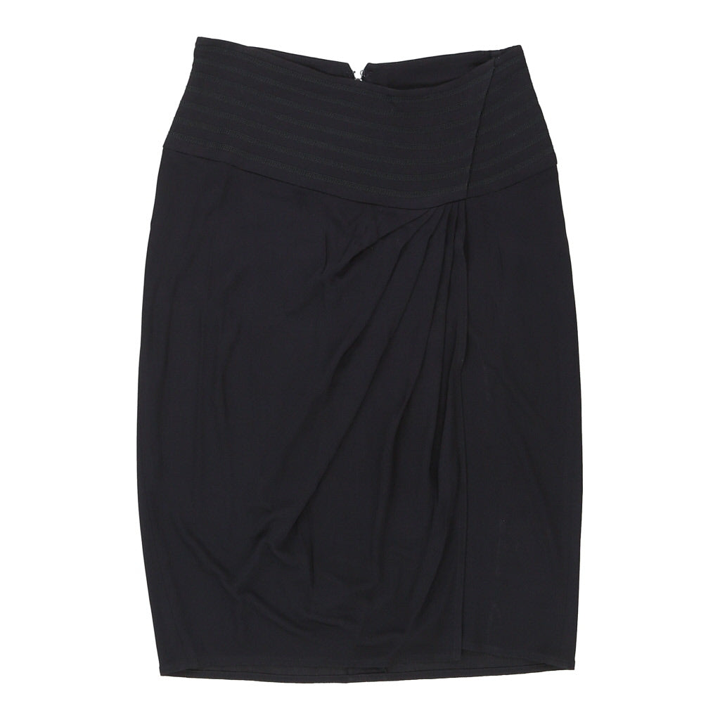 Gianni Versace Midi Pencil Skirt - 28W UK 8 Black Polyester Blend | Size: UK 8 Refurbished - N/A (Preloved Designer is not a specific brand, it refurbished available on Cerqular