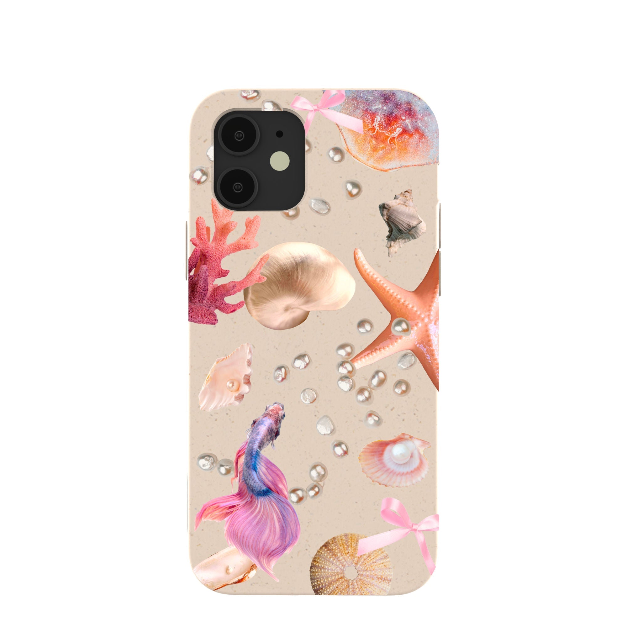 Seashell Aqua Dreams iPhone 12/ iPhone 12 Pro Case Refurbished - Pela Case refurbished available on Cerqular