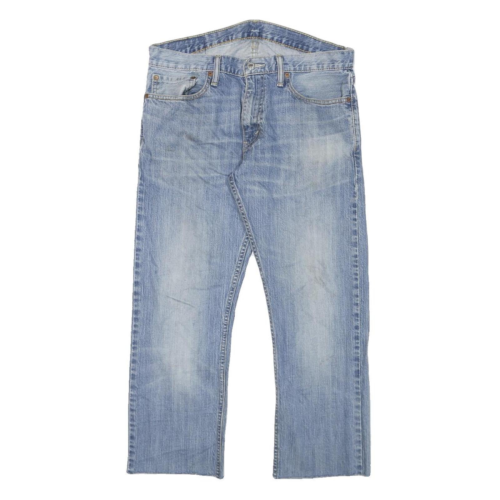 LEVI'S Womens Jeans Blue Regular Straight Denim Light W32 L25 Classic Zip Refurbished - N/A refurbished available on Cerqular