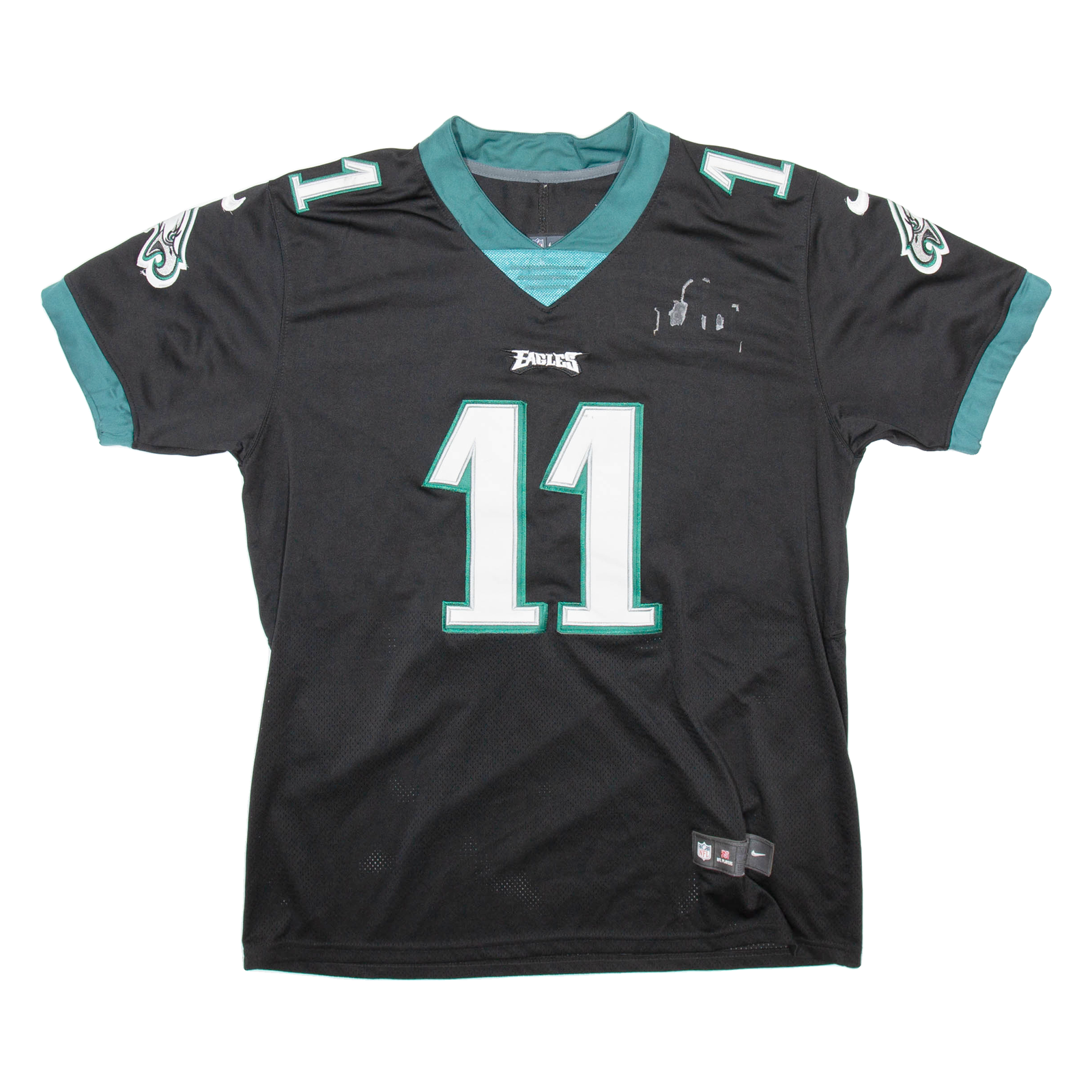 NIKE Philadelphia Eagles Mens Football Shirt T-Shirt Black USA V-Neck L Refurbished - N/A refurbished available on Cerqular