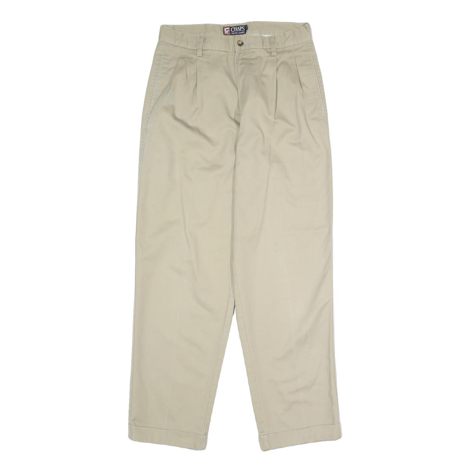 Buy CHAPS RALPH LAUREN Mens Cotton Beige Classic Straight Trousers W30 L30 Casual Refurbished - $36.39 CHAPS RALPH LAUREN Mens Cotton Beige Classic Straight Trousers W30 L30 Casual Refurbished - N/A refurbished available on Cerqular