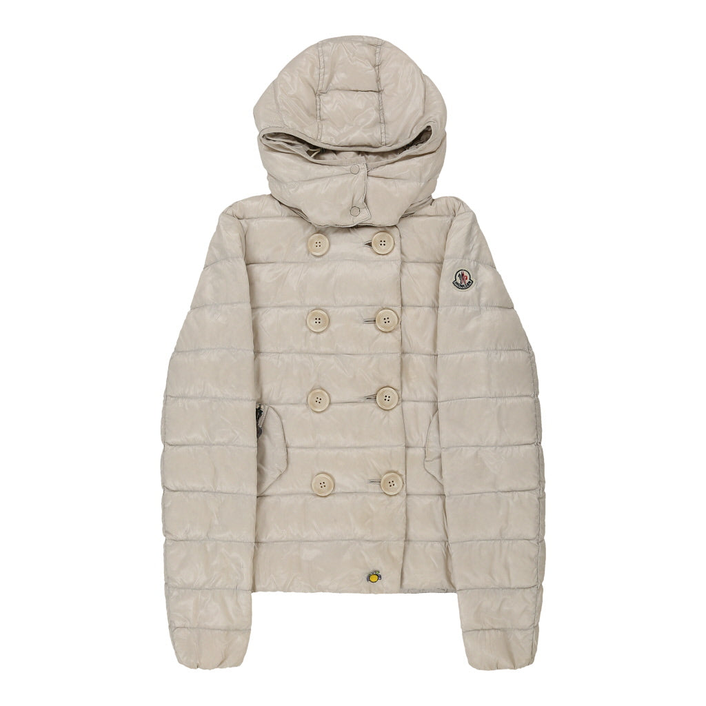 Age 14-15 Moncler Puffer - Small Beige Down | Size: small Refurbished - N/A (Preloved Designer is not a specific brand, it refurbished available on Cerqular
