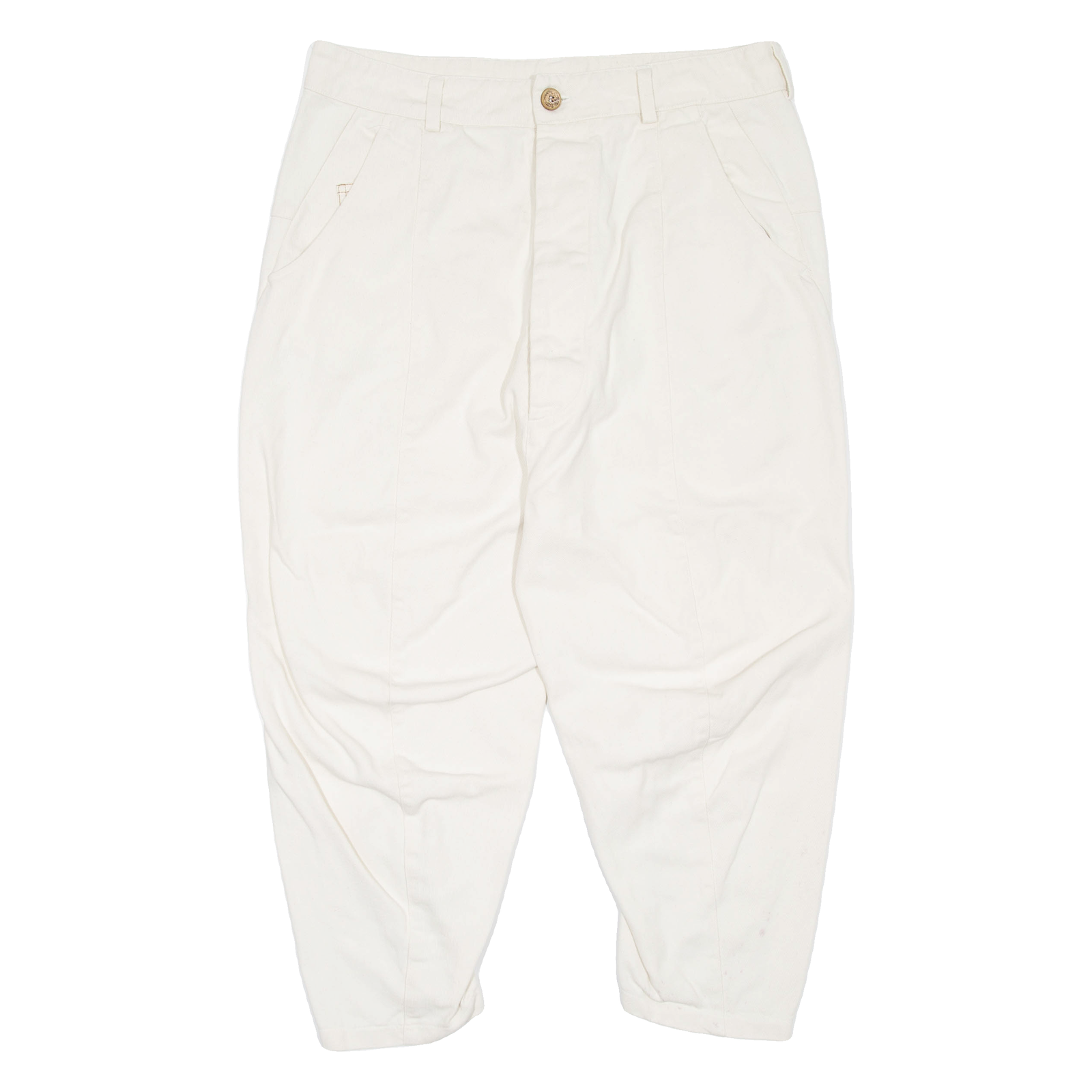 Womens Trousers White Regular Tapered W34 L22 Refurbished - N/A refurbished available on Cerqular
