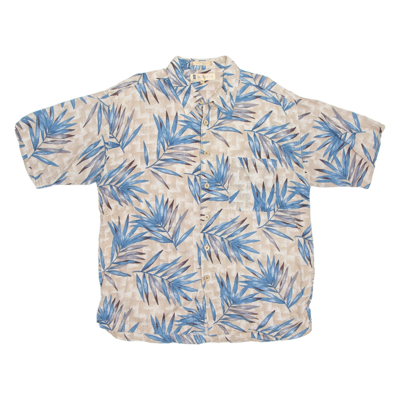 IMPRINTS Mens Hawaiian Shirt Blue Crazy Pattern XL Refurbished - N/A refurbished available on Cerqular