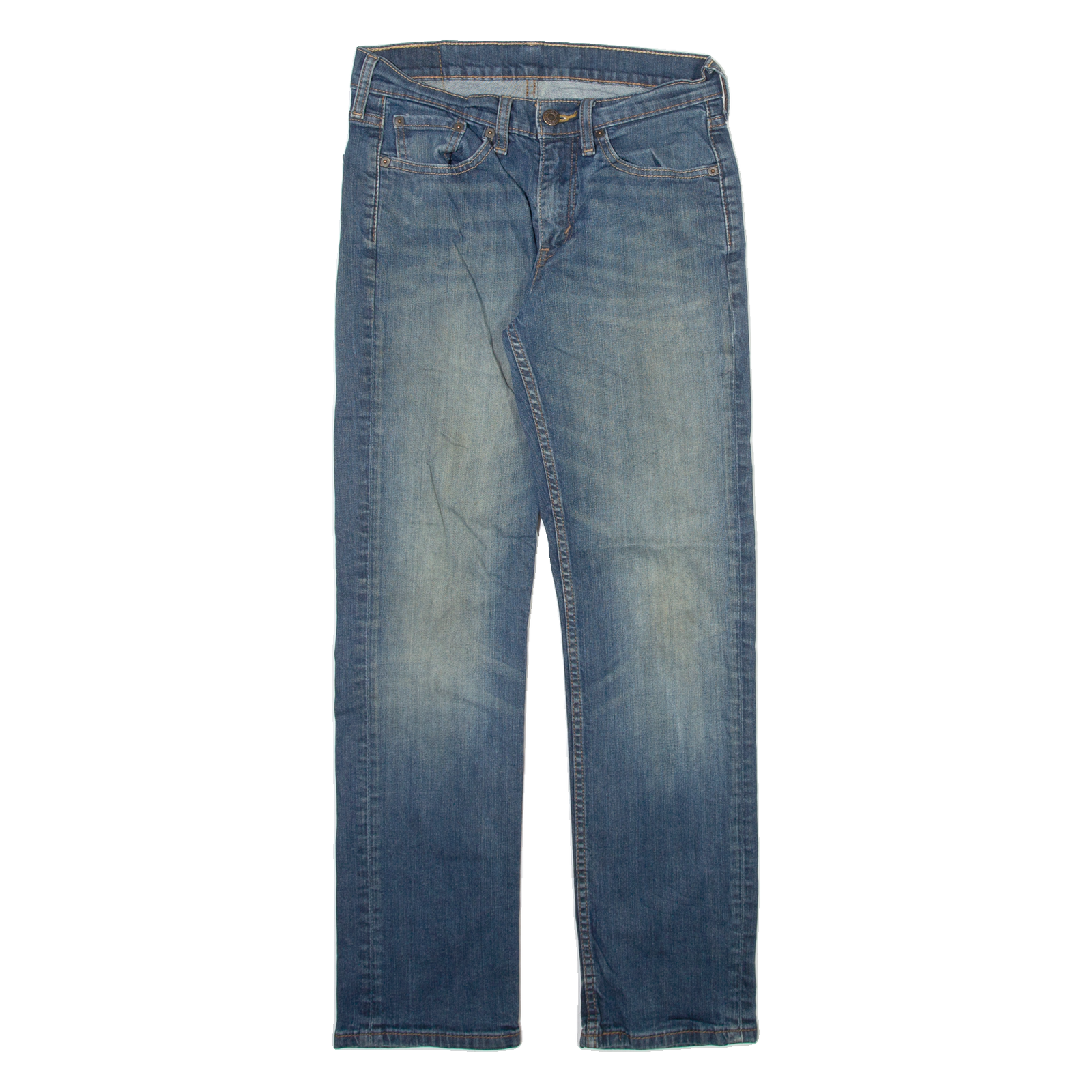 LEVI'S 514 Jeans Mens Blue Slim Straight Stone Wash W29 L30 Refurbished - N/A refurbished available on Cerqular