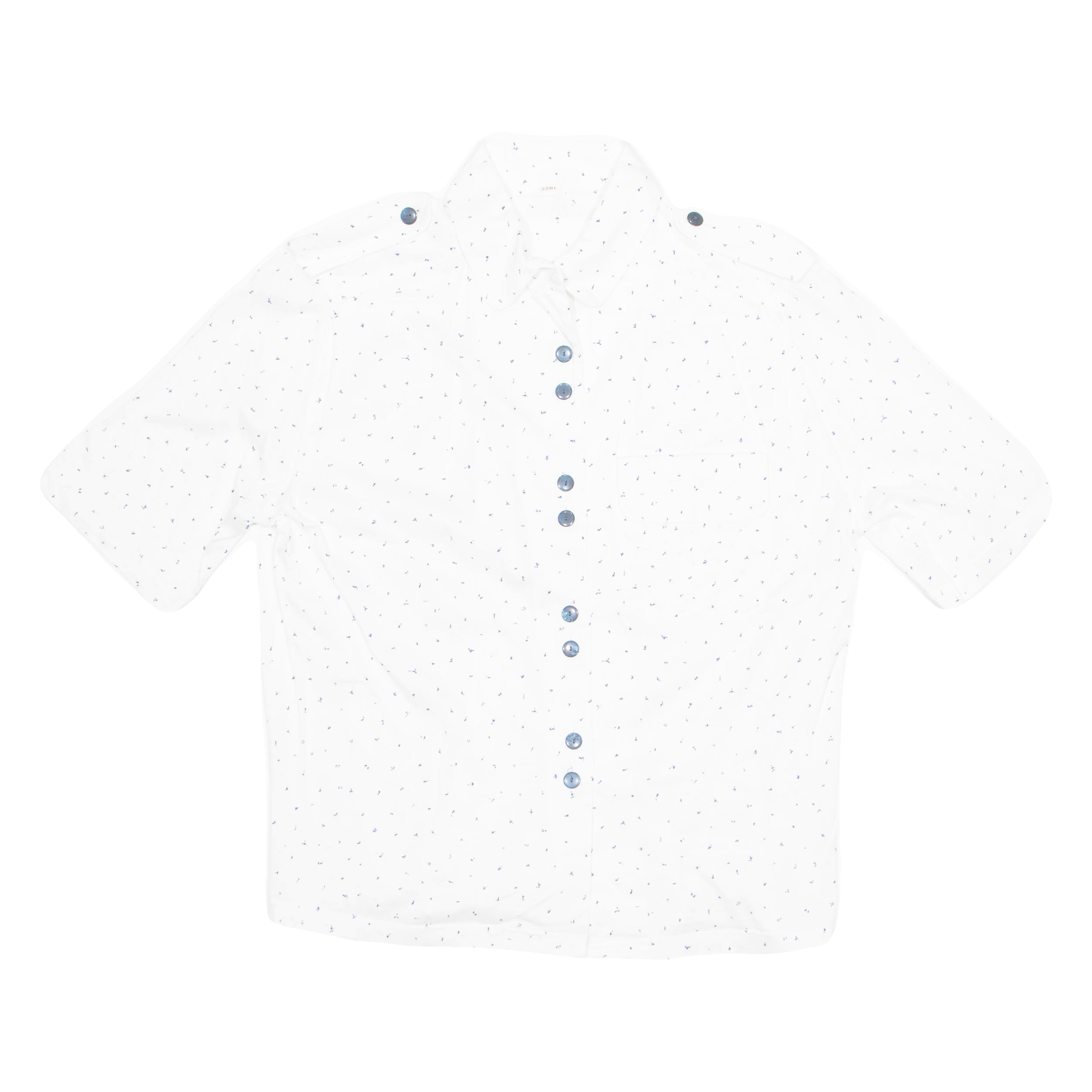 Womens Printed Blouse White Spotted M Refurbished - N/A refurbished available on Cerqular