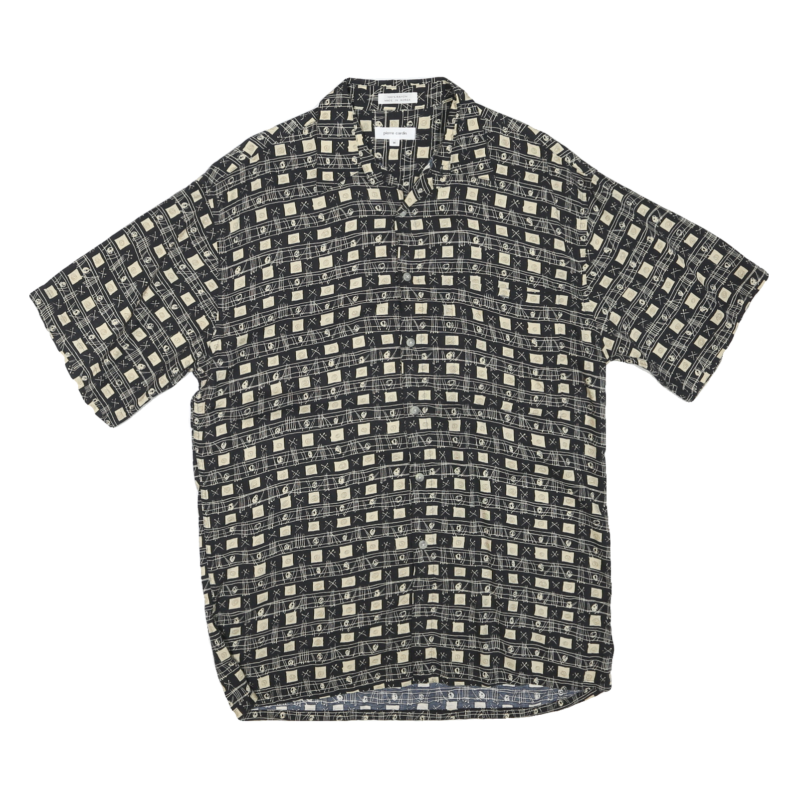 Buy PIERRE CARDIN Mens Black & Cream Patterned Shirt M Summer Casual Cotton Blend Refurbished - $32.49 PIERRE CARDIN Mens Black & Cream Patterned Shirt M Summer Casual Cotton Blend Refurbished - N/A refurbished available on Cerqular