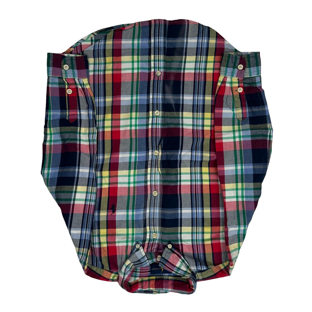 Age 6 Ralph Lauren Checked Shirt - Small Multicoloured Cotton Refurbished - Thrifted (note: this is a term often used to describe second- refurbished available on Cerqular