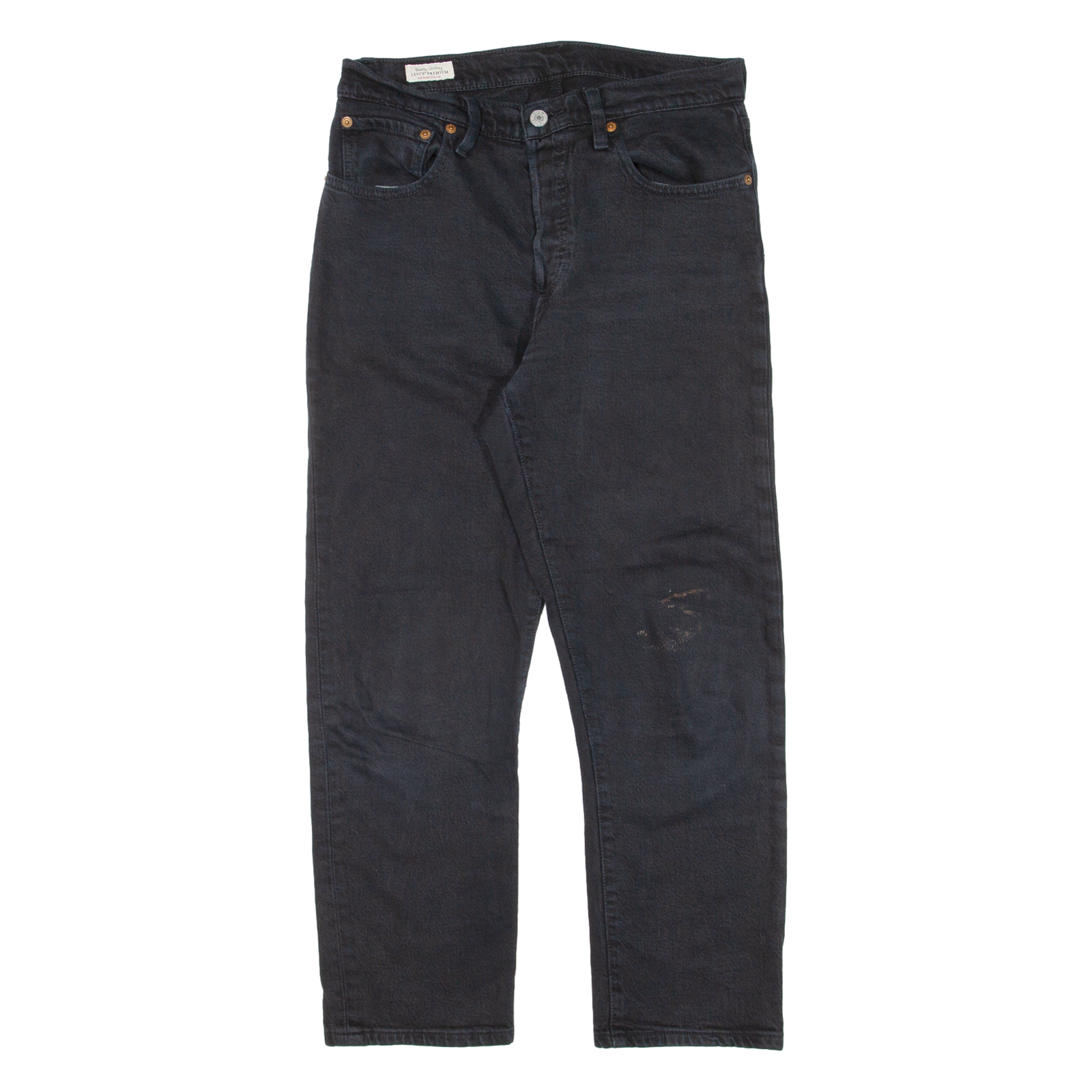 LEVI'S 501 BIG E Jeans Womens Black Regular Straight W28 L26 Refurbished - N/A refurbished available on Cerqular