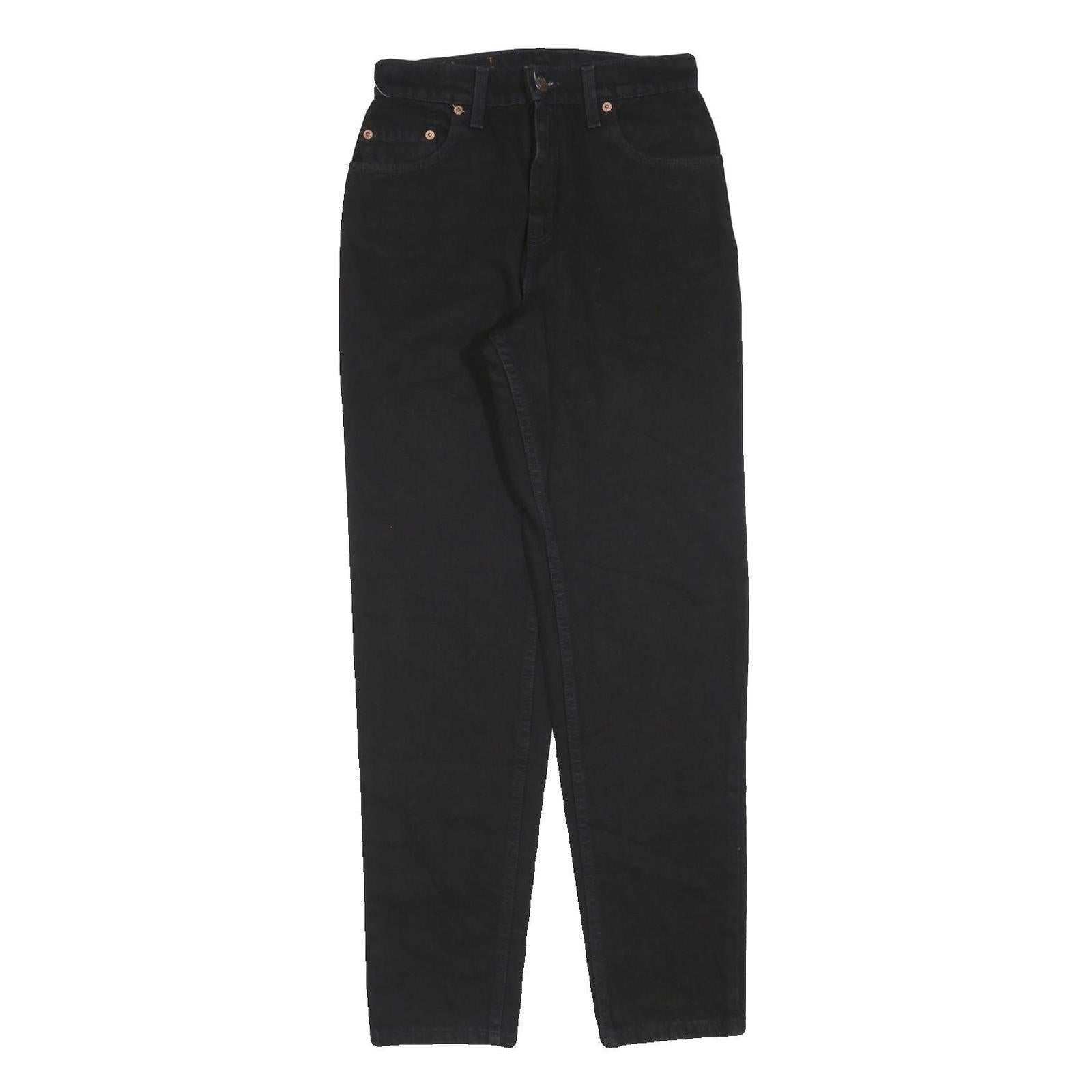 LEVI'S 551 Womens Relaxed Jeans Black Denim W27 L30 Zip Classic Fit Refurbished - N/A refurbished available on Cerqular