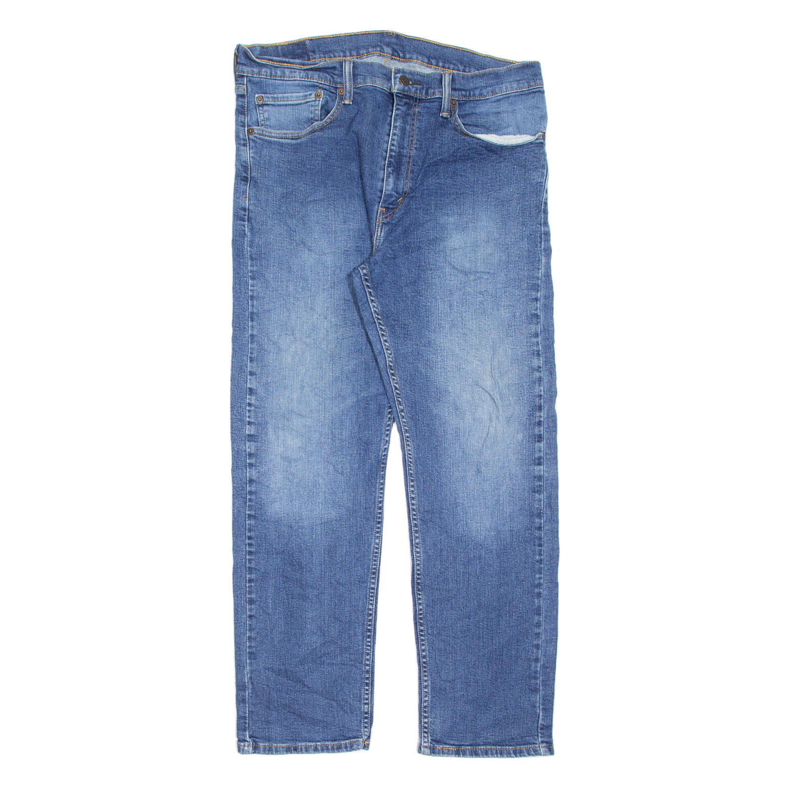 LEVI'S 505 Jeans Mens Blue Regular Straight Stone Wash W36 L30 Refurbished - N/A refurbished available on Cerqular
