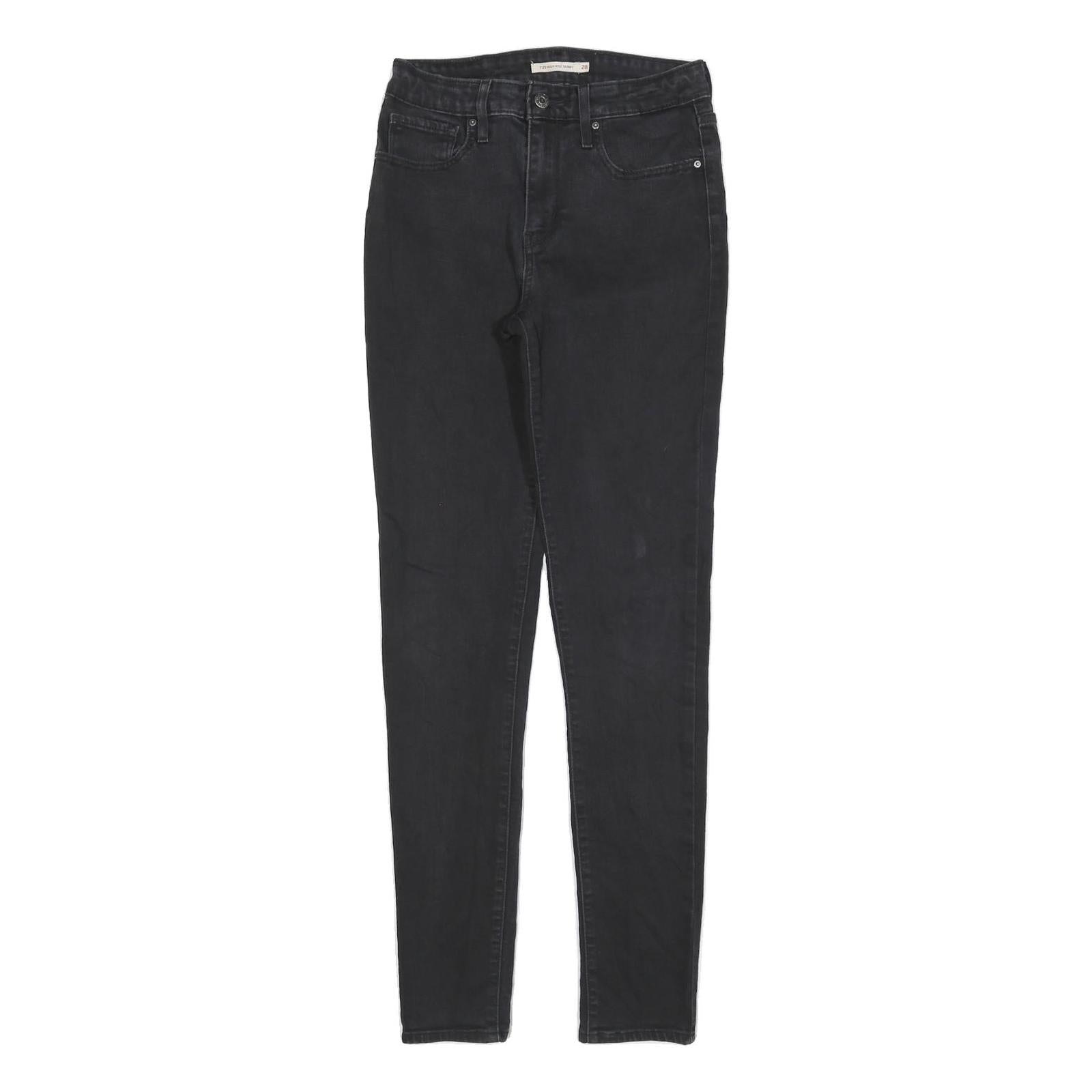 LEVI'S 721 Womens Jeans Black Slim Skinny Denim W28 L32 Stretch Cotton Blend Refurbished - N/A refurbished available on Cerqular