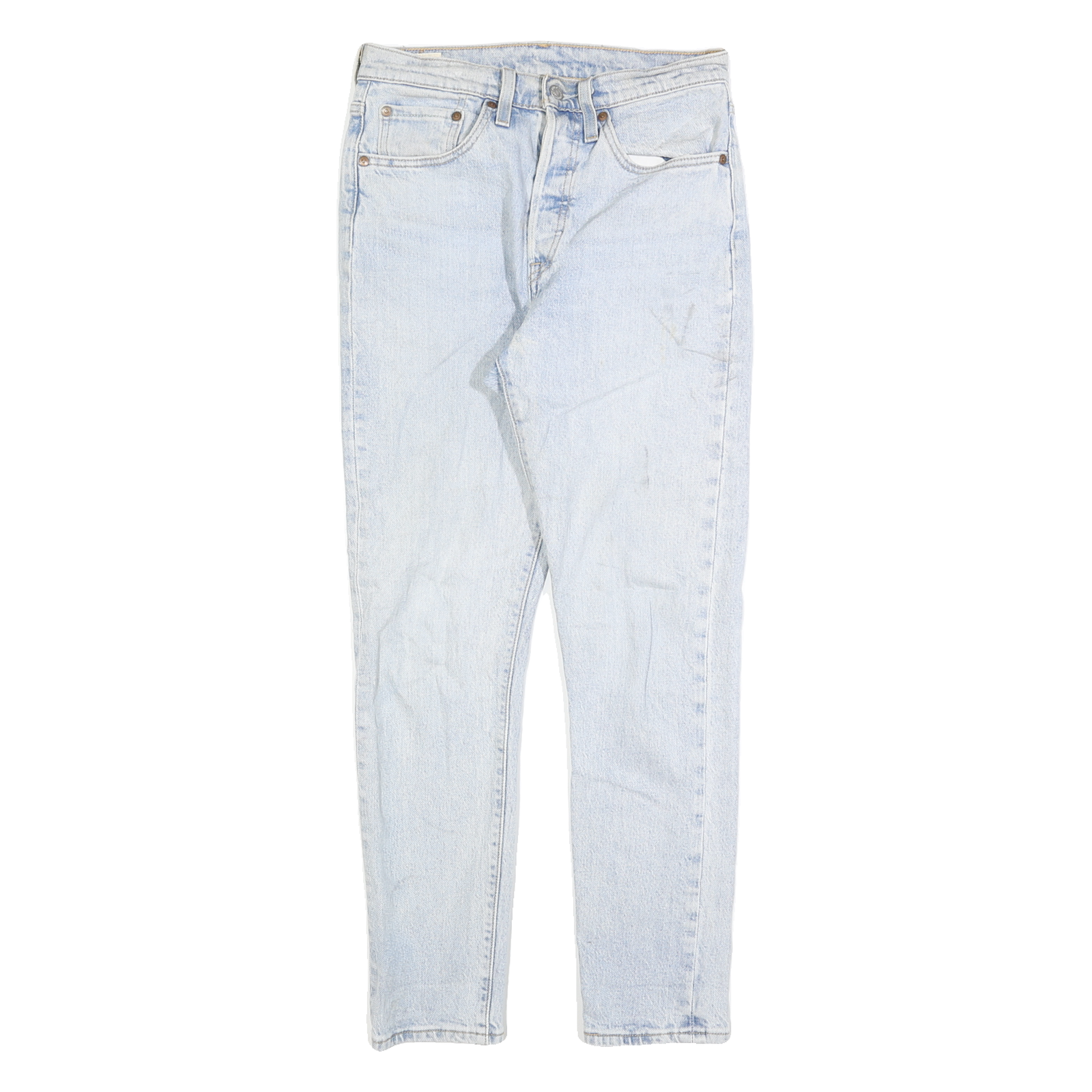 LEVI'S 501S Womens Jeans Blue Slim Skinny Denim Light W26 L28 Classic Button Refurbished - N/A refurbished available on Cerqular