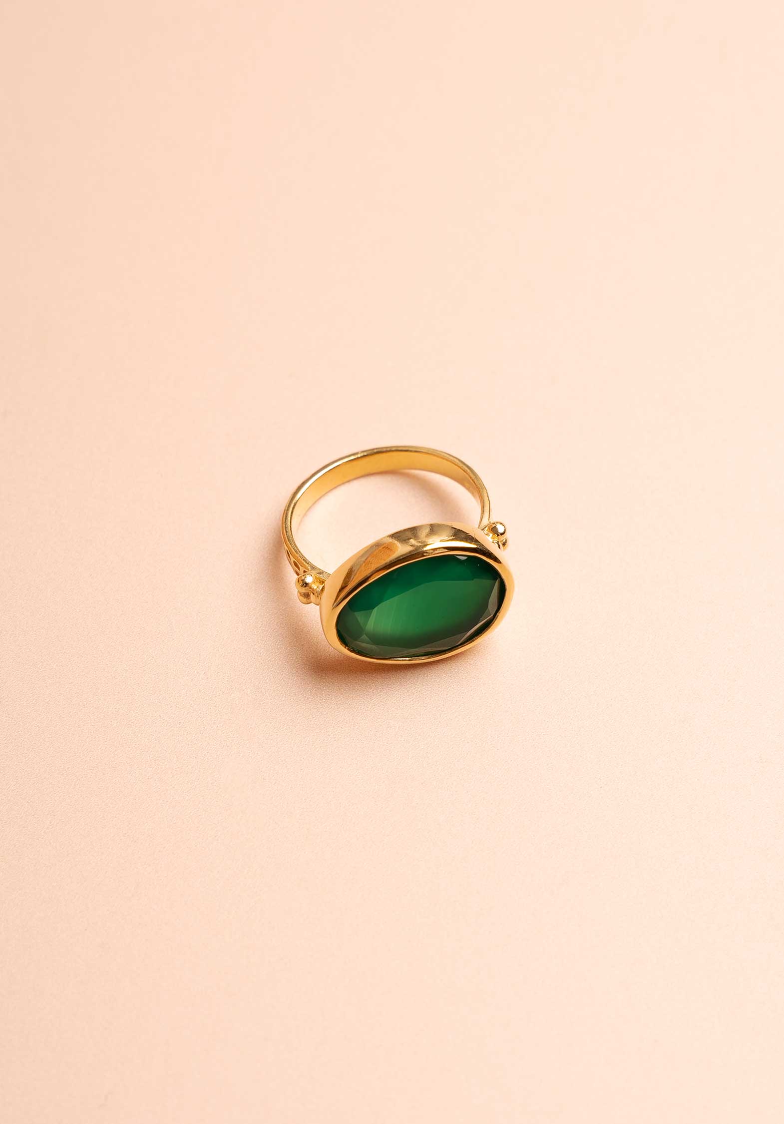 Ring P Ring 4543 15-Green-Agate | Color: 15 GREEN AGATE | Size: 54 Refurbished - Rue Madame is a known brand, and the standardized name is " refurbished available on Cerqular