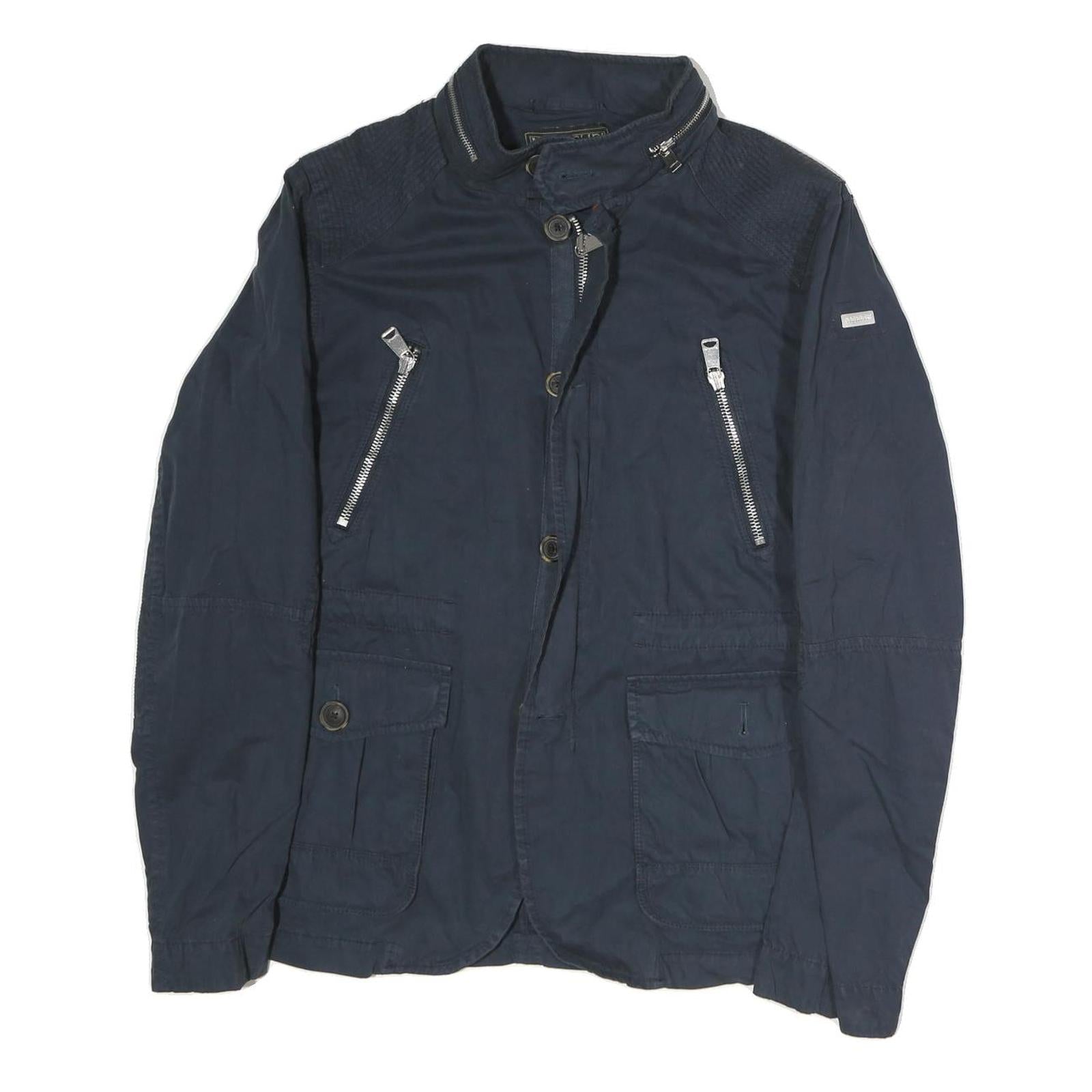 Buy NAPAPIJRI Mens Navy Blue Jacket M Cotton Zip Military Casual Lightweight Refurbished - $71.49 NAPAPIJRI Mens Navy Blue Jacket M Cotton Zip Military Casual Lightweight Refurbished - N/A refurbished available on Cerqular