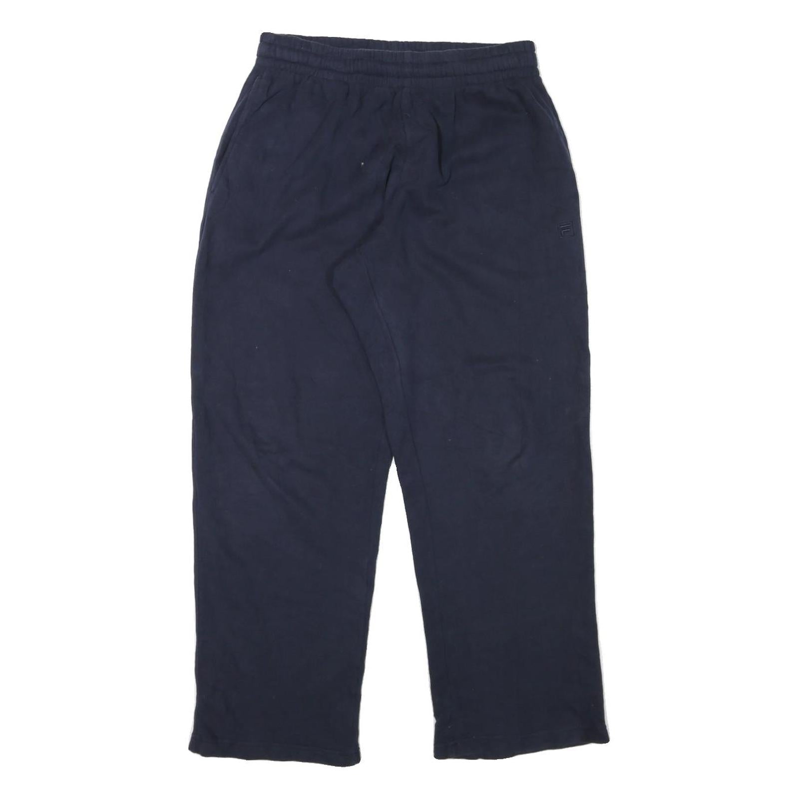 FILA Mens Joggers Blue M W28 L28 Cotton Blend Relaxed Straight Fit Casual Refurbished - N/A refurbished available on Cerqular