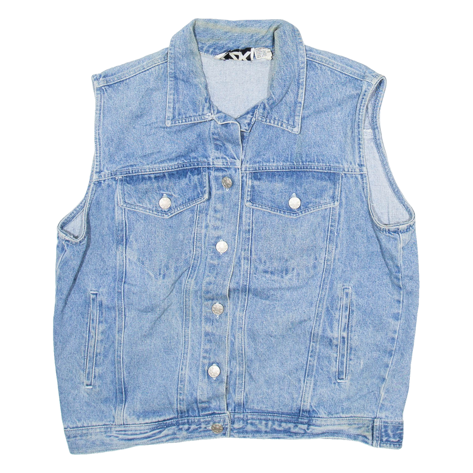KZK Womens Denim Gilet Blue M Refurbished - N/A refurbished available on Cerqular