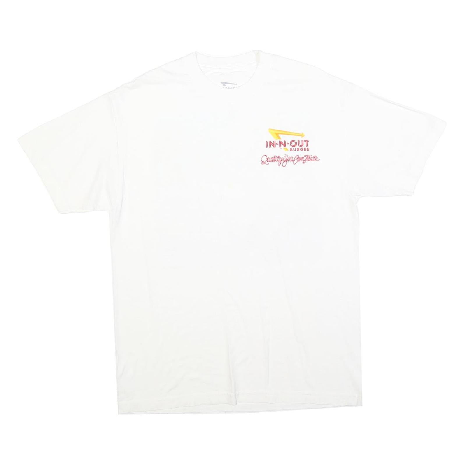 IN-N-OUT BURGER Mens White Graphic T-Shirt L Short Sleeve Crew Neck Casual Refurbished - N/A refurbished available on Cerqular