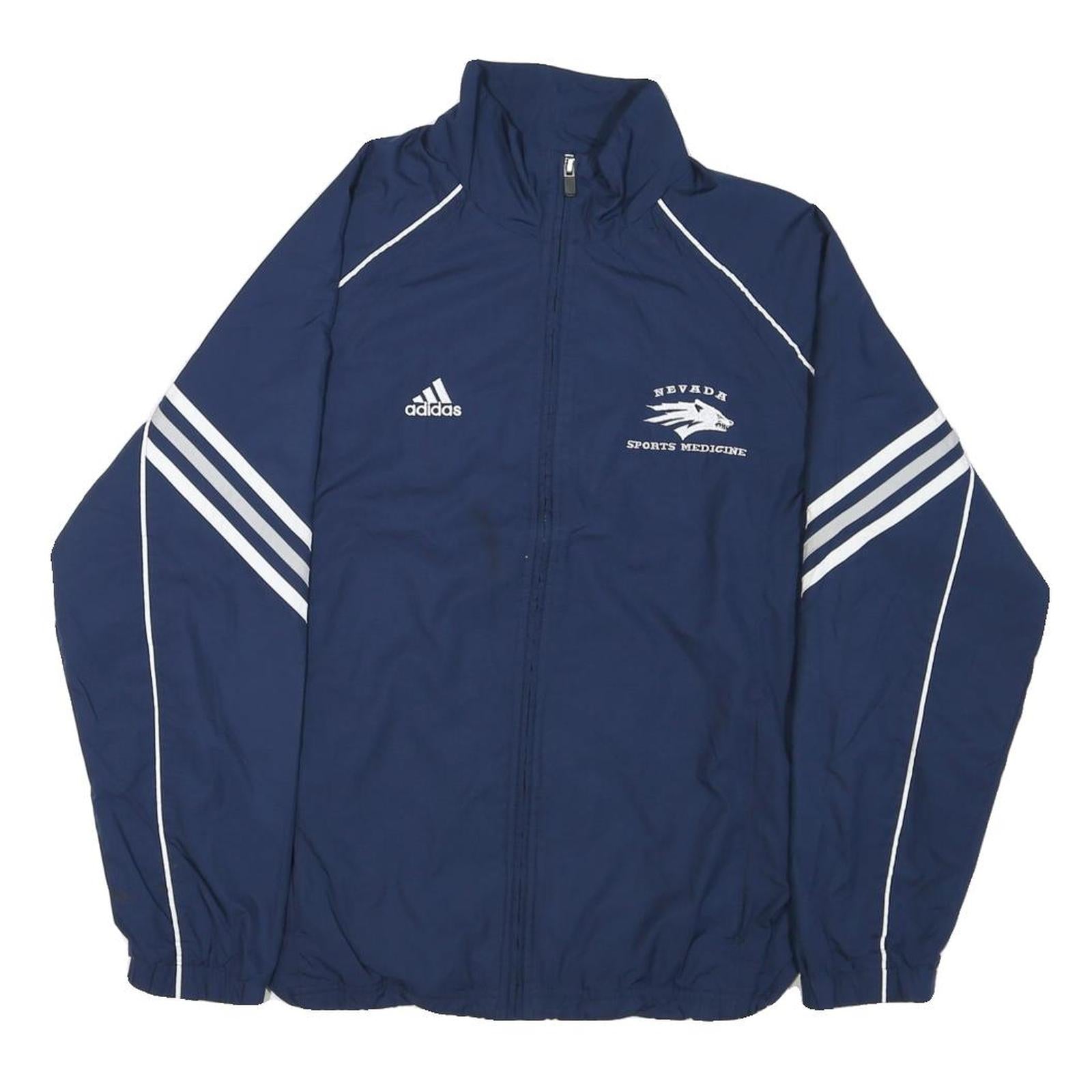 ADIDAS Mens Navy Blue Sports Medicine Zip Jacket XS Polyester Blend Track Top Refurbished - N/A refurbished available on Cerqular