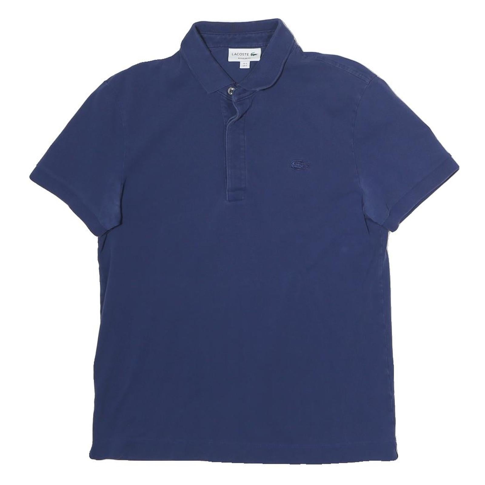LACOSTE Mens Blue Short Sleeve Polo Shirt S Cotton Classic Fit Lightweight Refurbished - N/A refurbished available on Cerqular