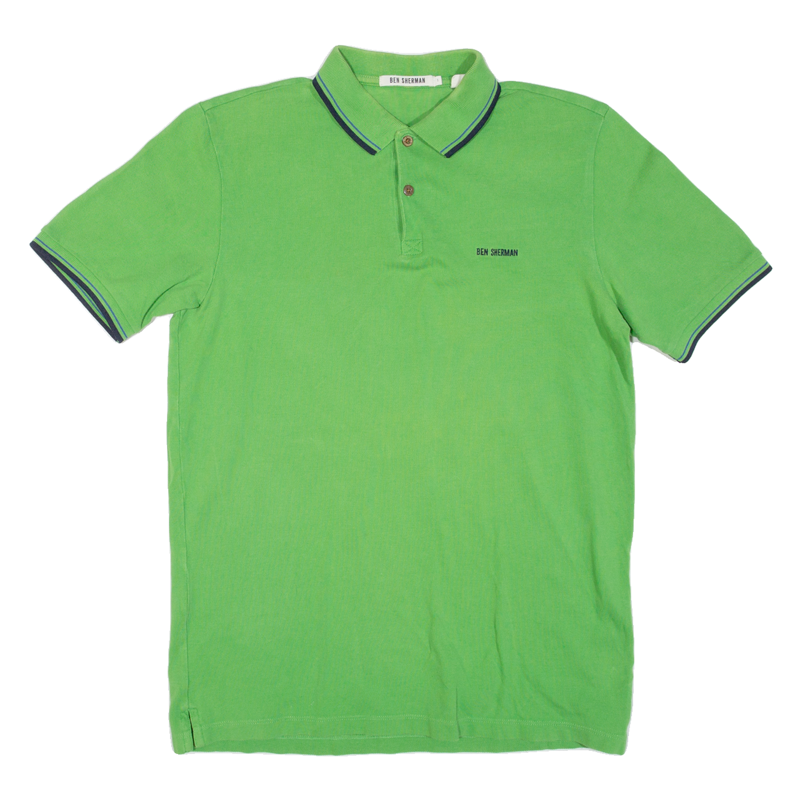 BEN SHERMAN Mens Polo Shirt Green S Refurbished - N/A refurbished available on Cerqular