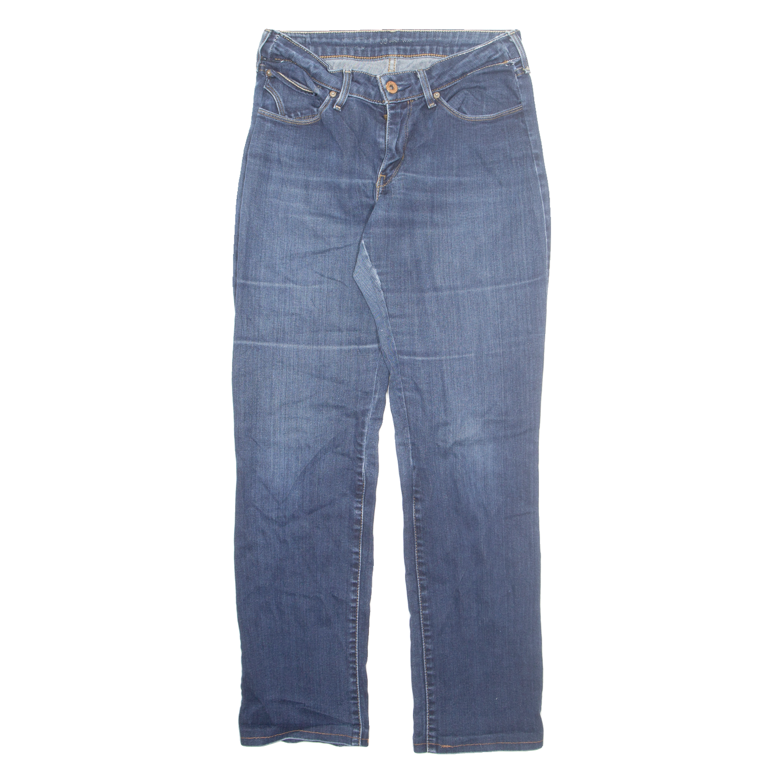 LEVI'S Womens Jeans Blue Slim Straight W24 L27 Refurbished - N/A refurbished available on Cerqular
