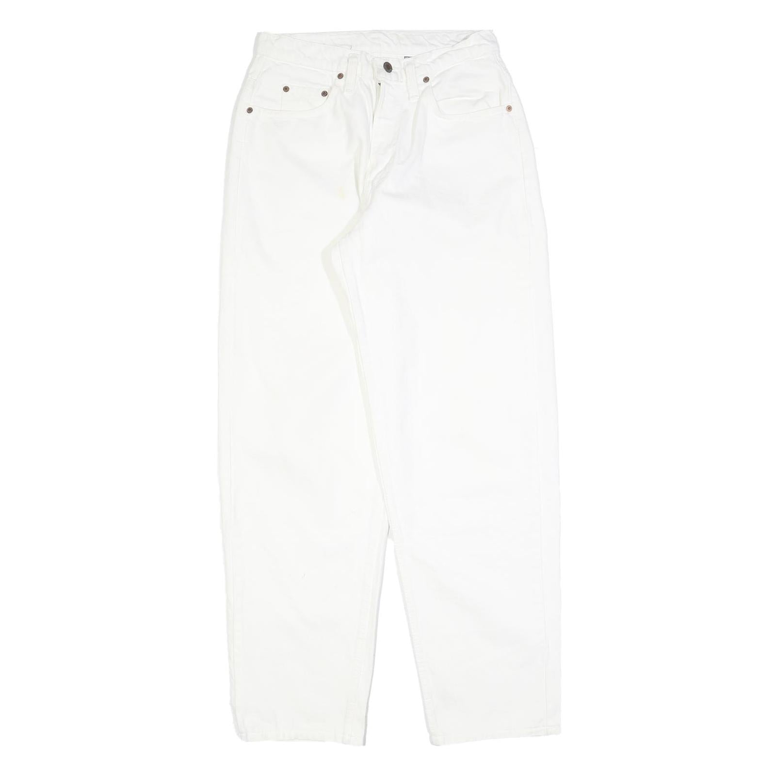 LEVI'S 535 Womens White Regular Straight Denim Light W27 L32 Cotton Blend Zip Refurbished - N/A refurbished available on Cerqular