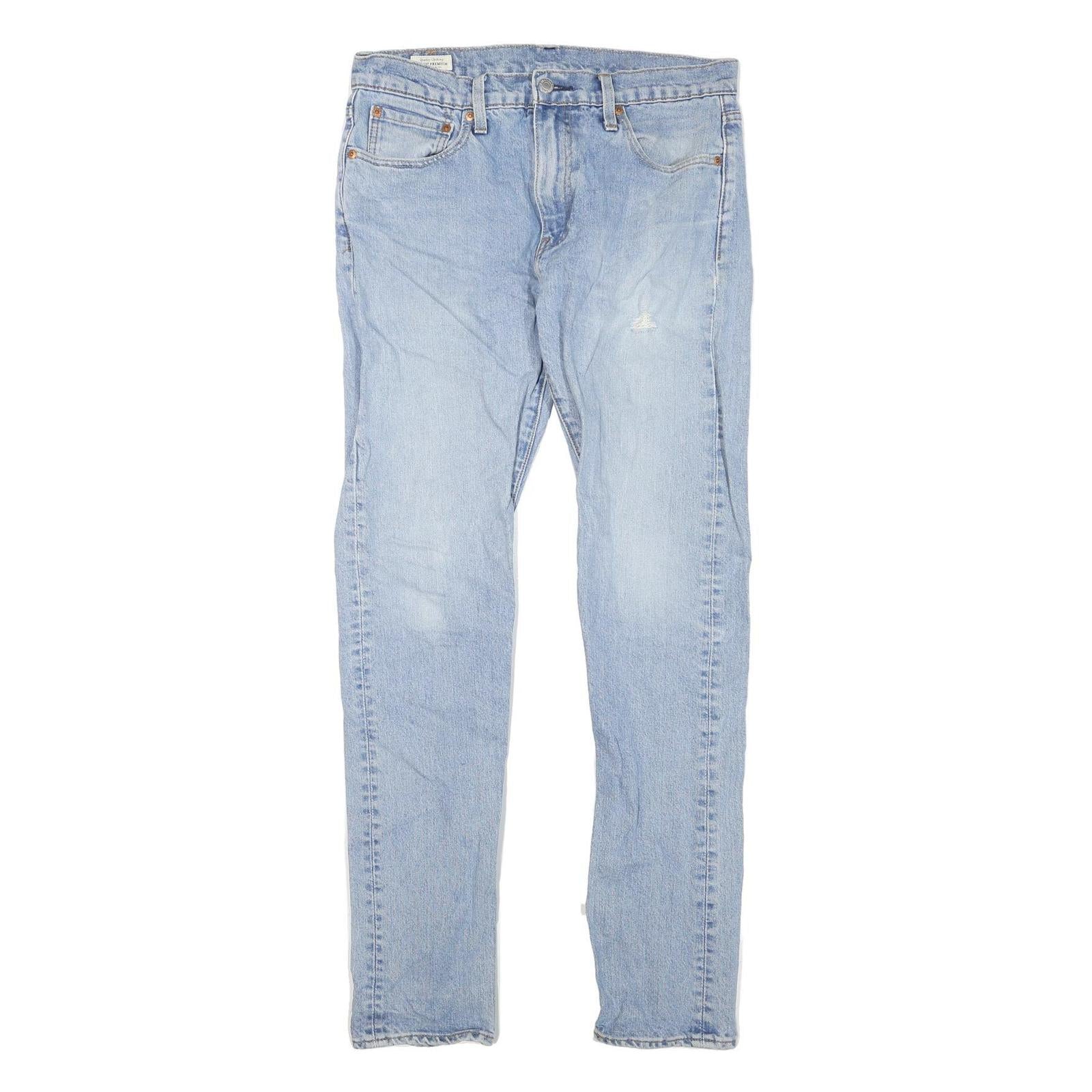 LEVI'S 512 Tapered Womens Jeans Blue Cotton Denim Light W32 L34 Regular Fit Zip Refurbished - N/A refurbished available on Cerqular