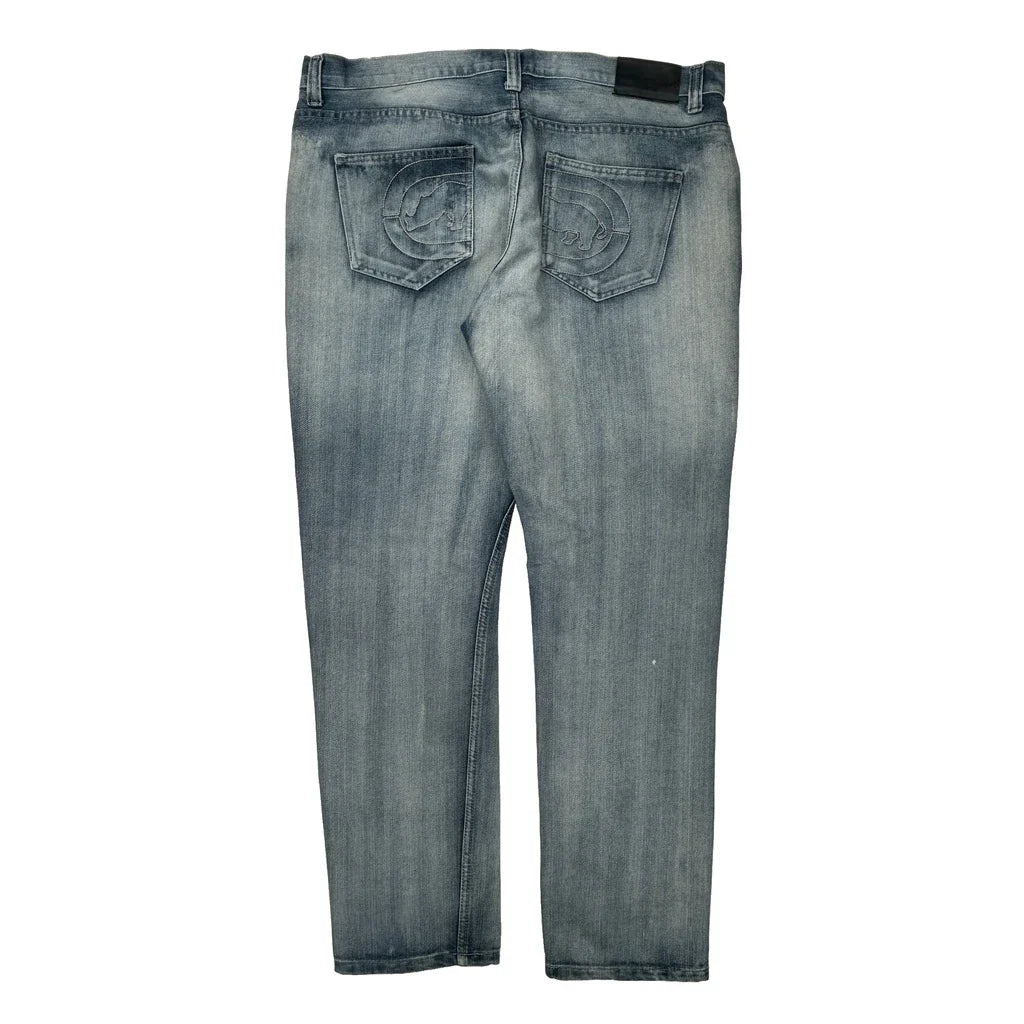 Ecko Unltd Jeans - 40W 30L Light Wash Denim Refurbished - Thrifted (note: this is a term often used to describe second- refurbished available on Cerqular