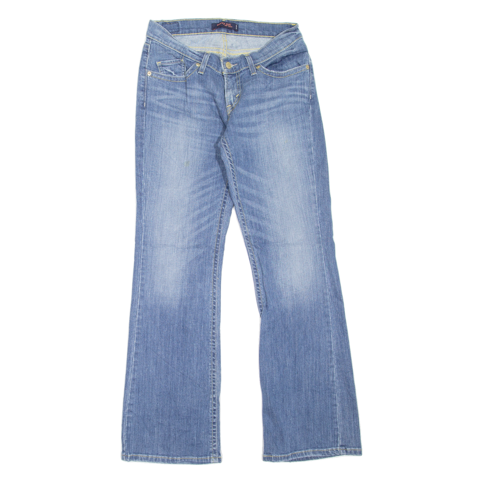 LEVI'S 528 Curvy Cut Womens Jeans Blue Regular Bootcut Stone Wash W28 L31 Refurbished - N/A refurbished available on Cerqular