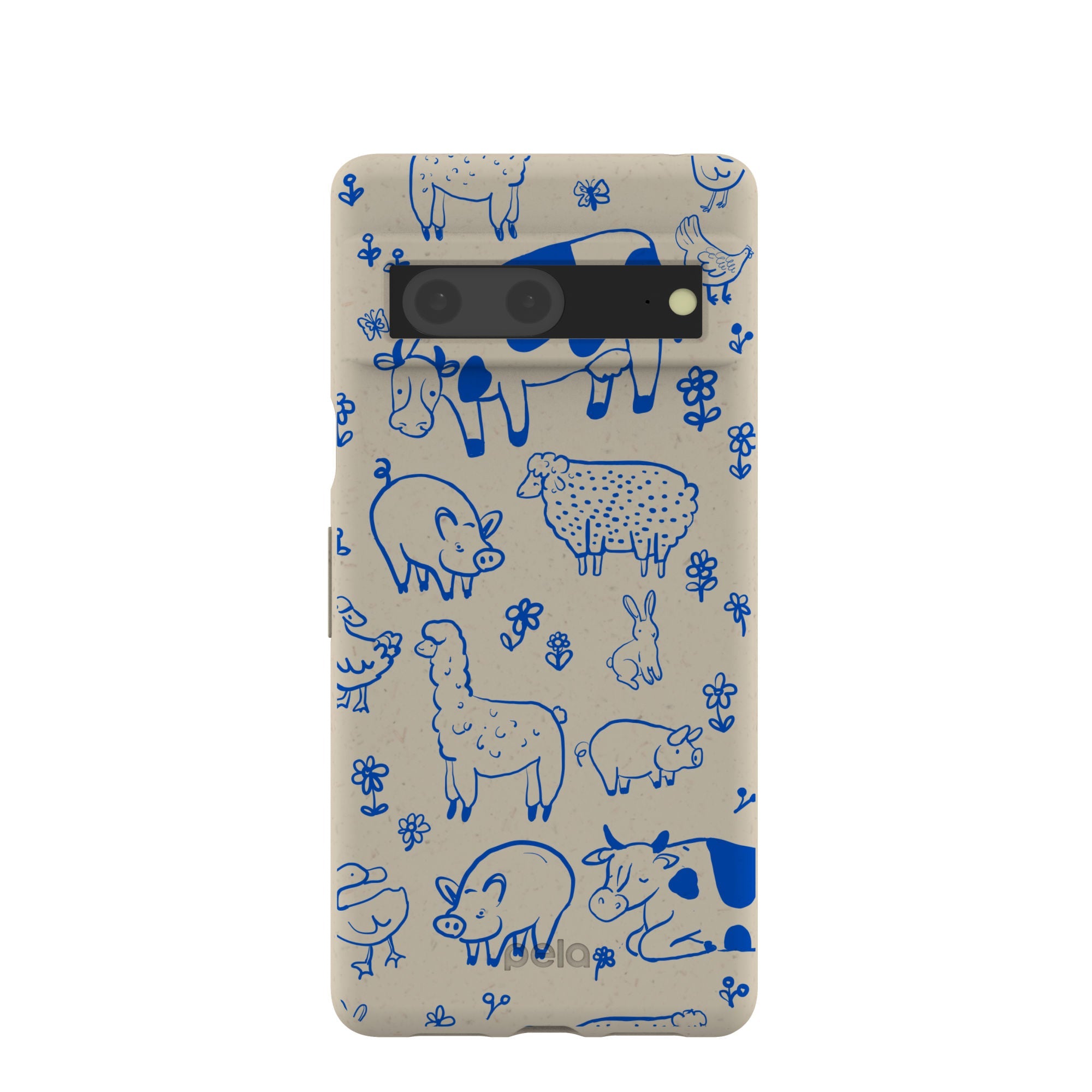London Fog Happy Farmyard Google Pixel 7 Case Refurbished - Pela Case refurbished available on Cerqular