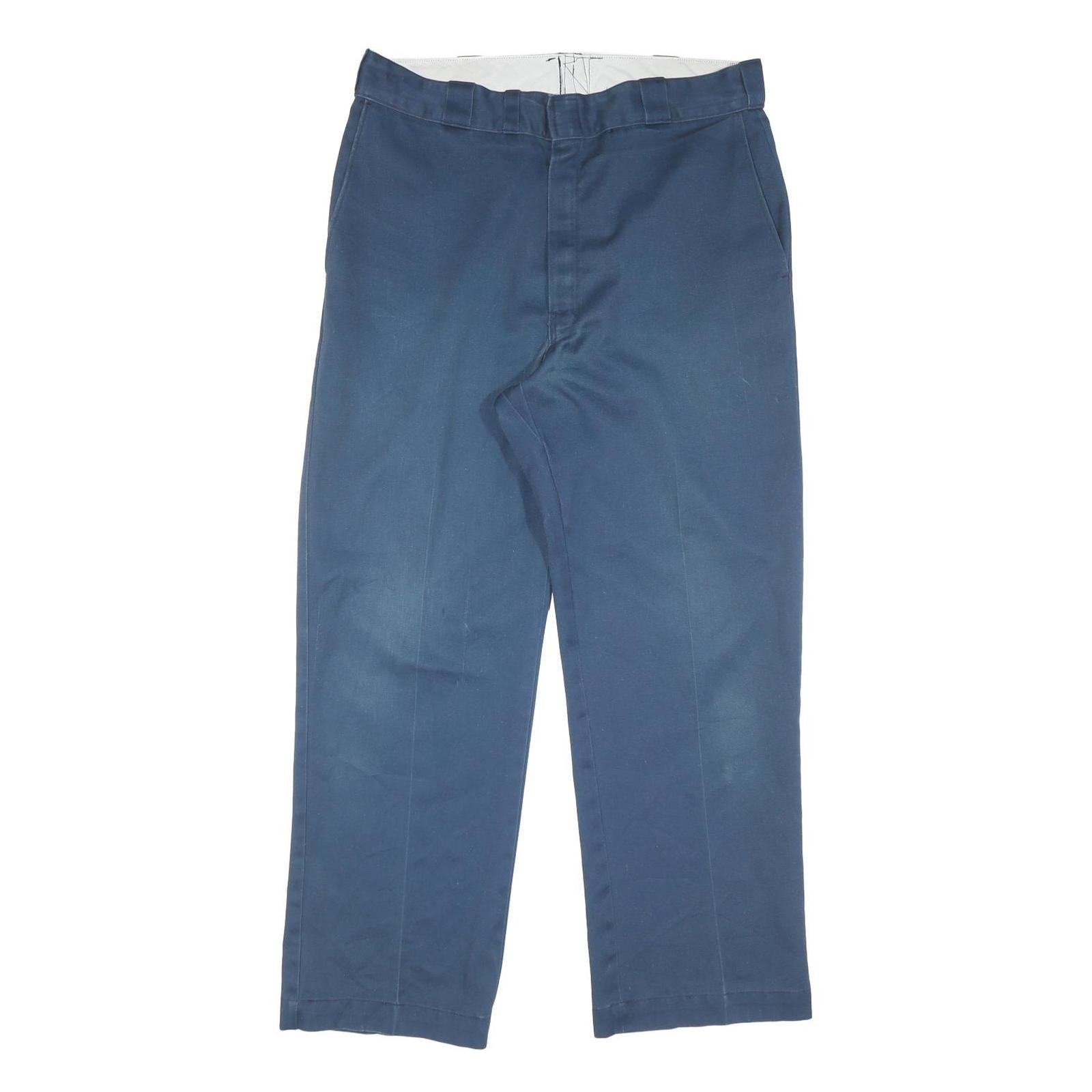 Buy DICKIES Mens Cotton Blend Blue Regular Fit Straight Leg Trousers W34 L28 Refurbished - $37.69 DICKIES Mens Cotton Blend Blue Regular Fit Straight Leg Trousers W34 L28 Refurbished - N/A refurbished available on Cerqular