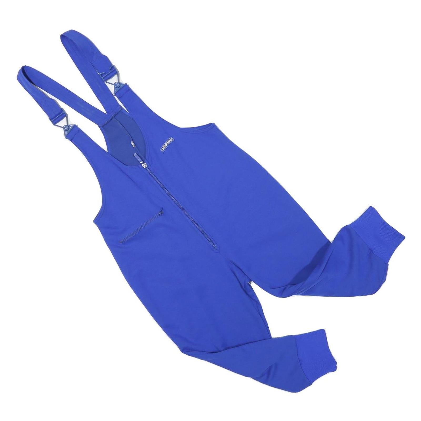 ADIDAS Womens Blue Dungarees Slim Polyester Blend S W31 L19 Stretch Zip Refurbished - N/A refurbished available on Cerqular