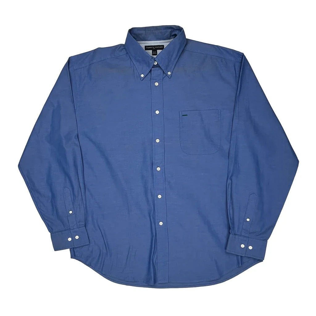 Buy Tommy Hilfiger Shirt - XL Blue Cotton Refurbished - $30.81 Tommy Hilfiger Shirt - XL Blue Cotton Refurbished - Thrifted (note: this is a term often used to describe second- refurbished available on Cerqular