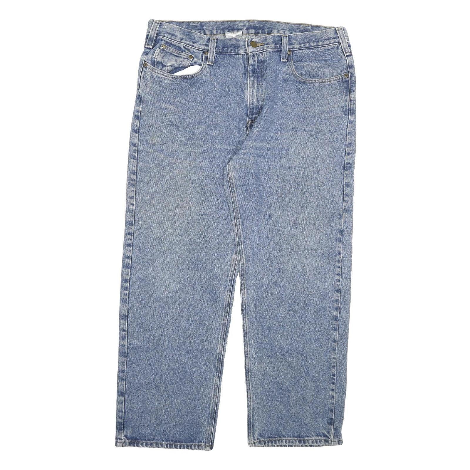 CARHARTT Mens Jeans Blue Relaxed Straight Denim Medium W40 L32 Workwear Casual Refurbished - N/A refurbished available on Cerqular