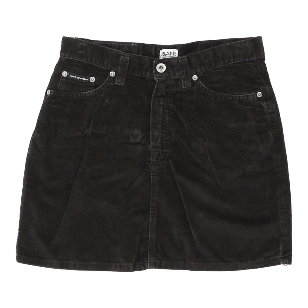 Dolce & Gabbana Mini Denim Skirt - 29W UK 10 Black Cotton | Size: UK 10 Refurbished - N/A (Preloved Designer is not a specific brand, it refurbished available on Cerqular