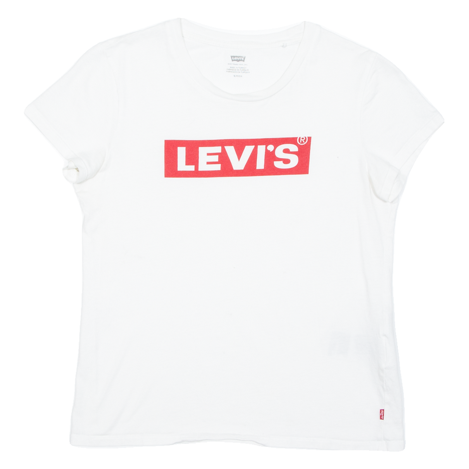 LEVI'S Womens T-Shirt White S Refurbished - N/A refurbished available on Cerqular