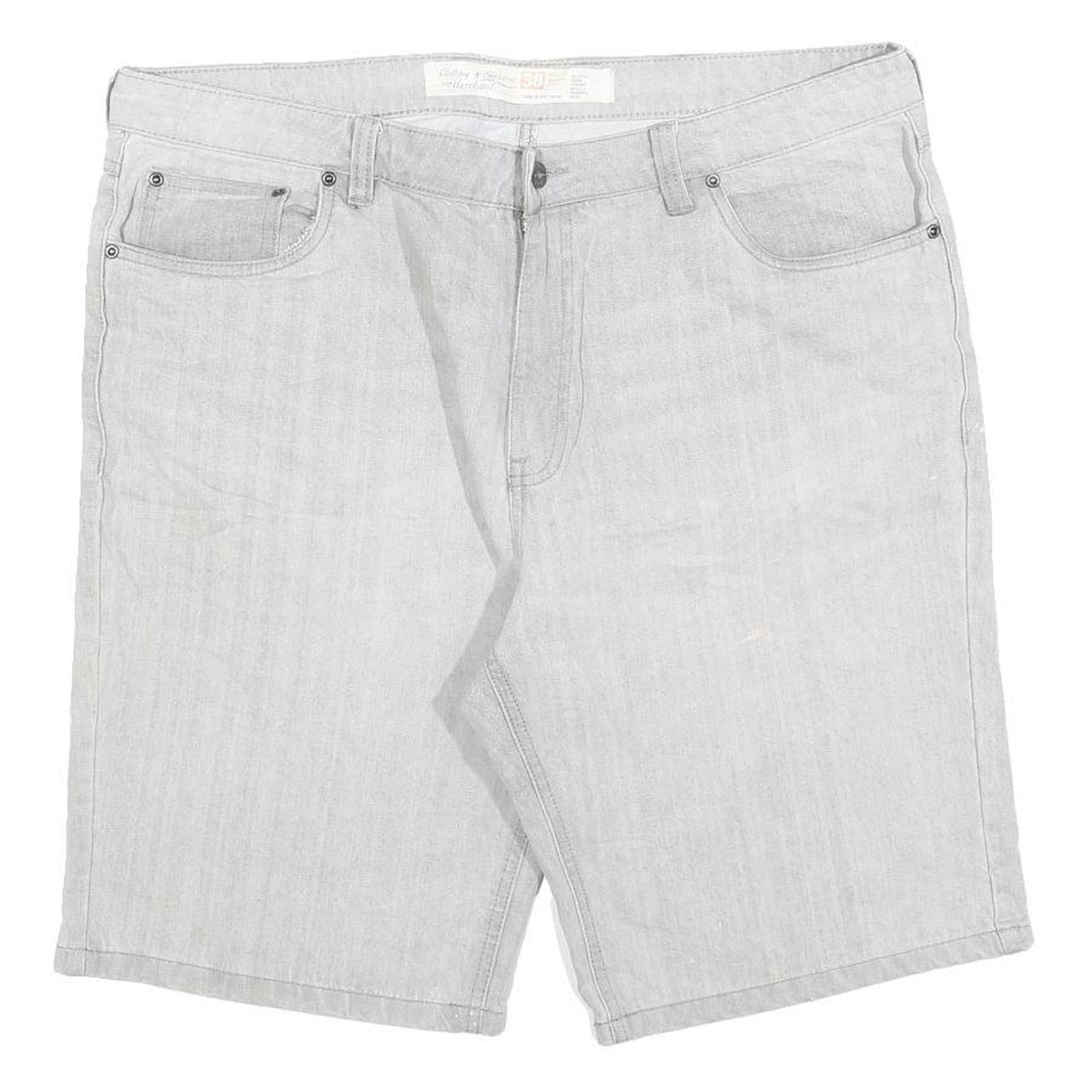 CLOTHING & FOOTWEAR MERCHANT Mens Shorts XL W38 Cotton Blend Casual Light Grey Refurbished - N/A refurbished available on Cerqular