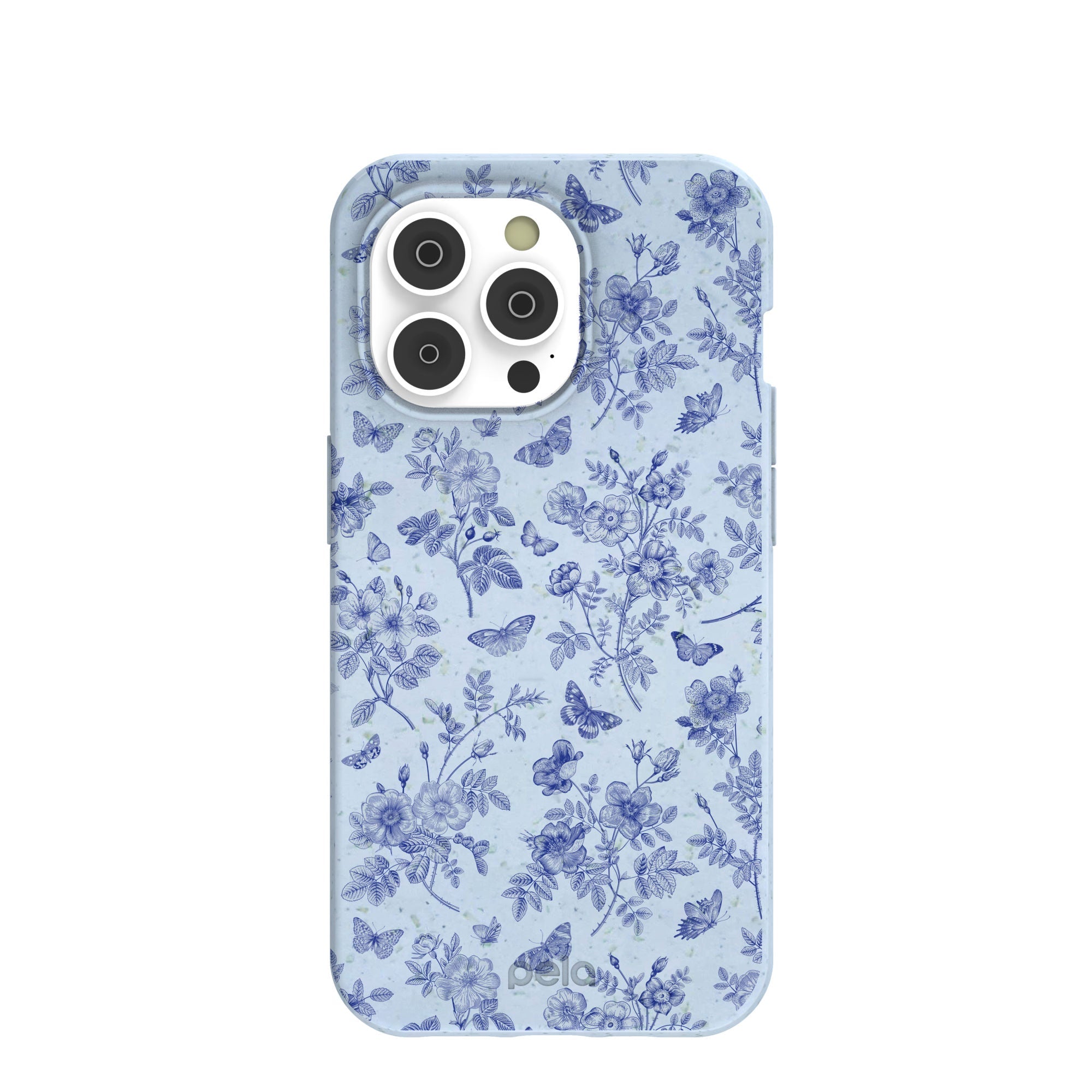 Powder Blue Porcelain iPhone 14 Pro Case Refurbished - Pela Case refurbished available on Cerqular