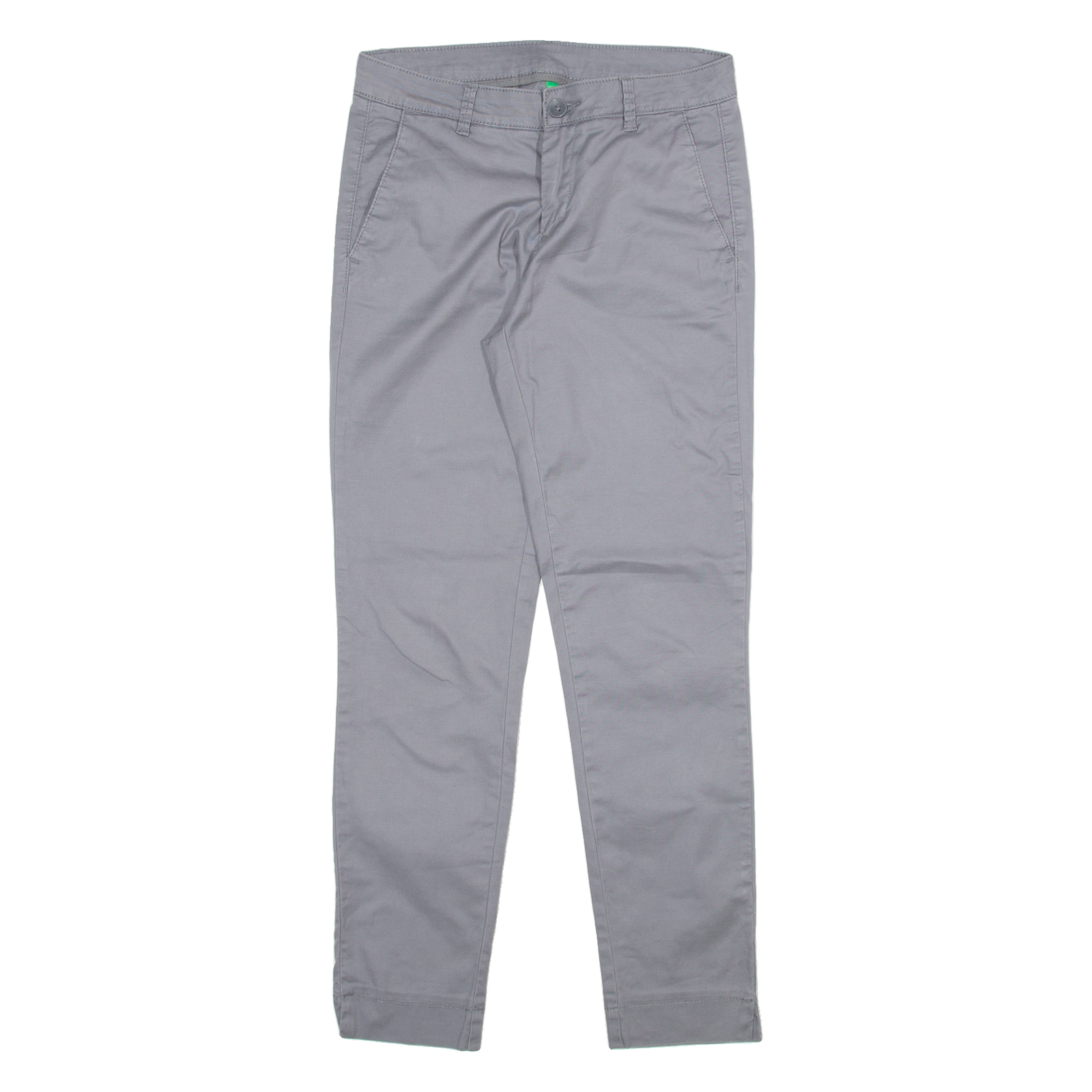 UNITED COLORS OF BENETTON Womens Trousers Grey Slim Straight W28 L28 Refurbished - N/A refurbished available on Cerqular